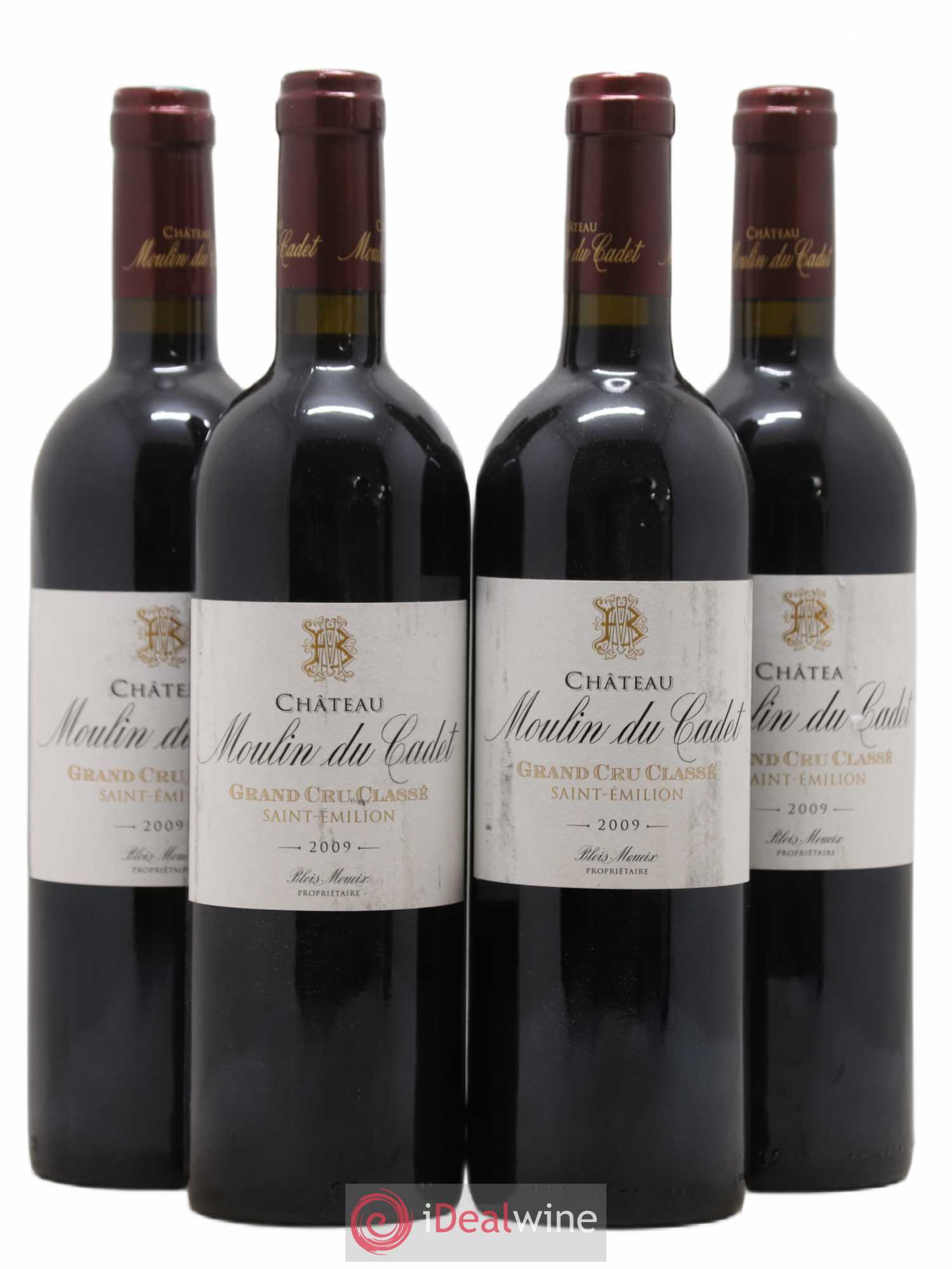 Château Moulin du Cadet Grand Cru Classé 2009 - Lot de 4 bouteilles - 0