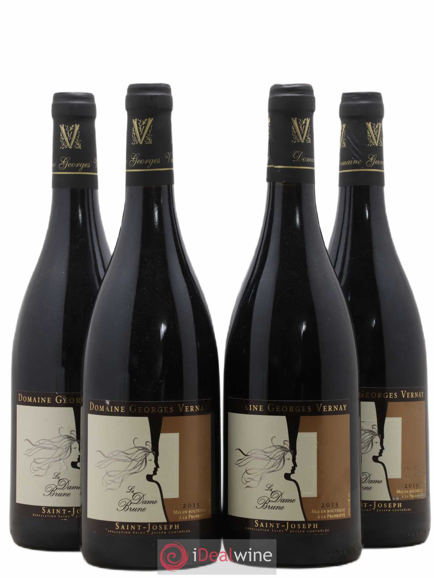 Saint-Joseph La Dame Brune Georges Vernay 2015 - Lot de 4 bouteilles - 0