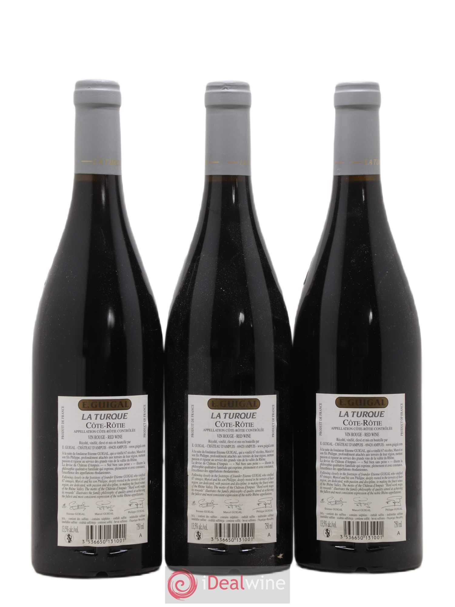 Côte-Rôtie La Turque Guigal 2012 - Lot de 3 bouteilles - 1