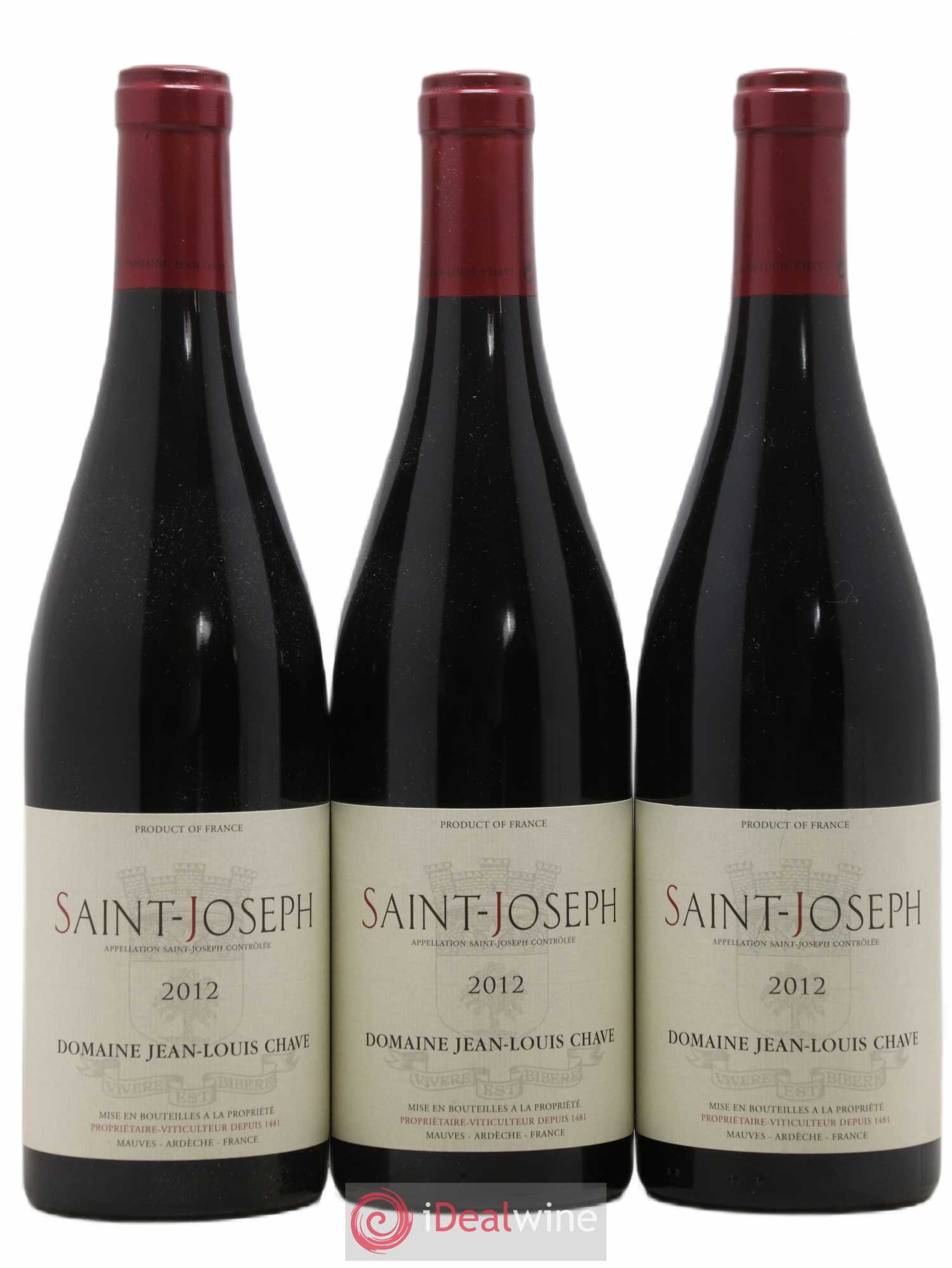 Saint-Joseph Jean-Louis Chave 2012 - Lot de 3 bouteilles - 0