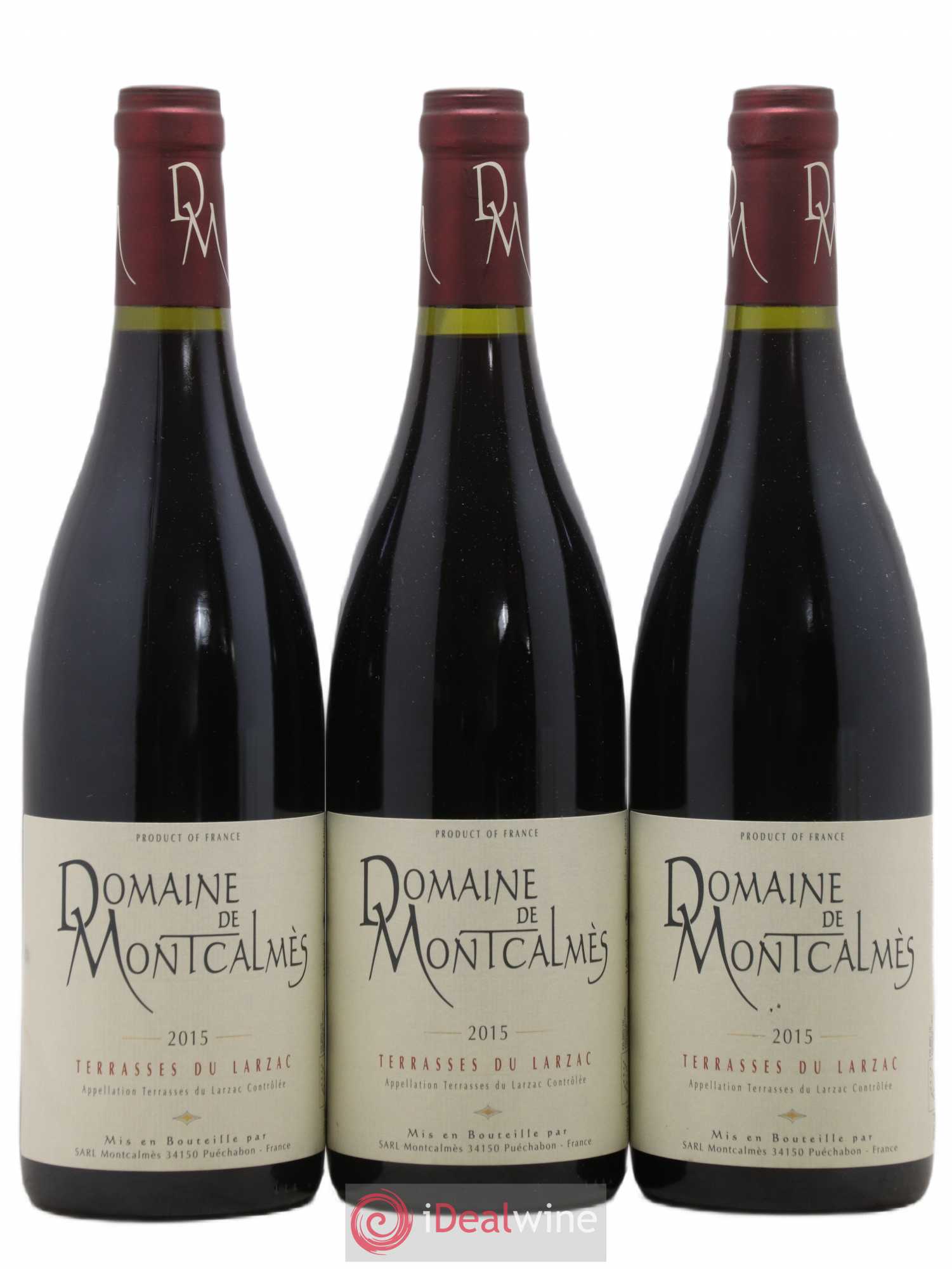 Terrasses du Larzac Domaine de Montcalmès Frédéric Pourtalié 2015 - Lot de 3 bouteilles - 0