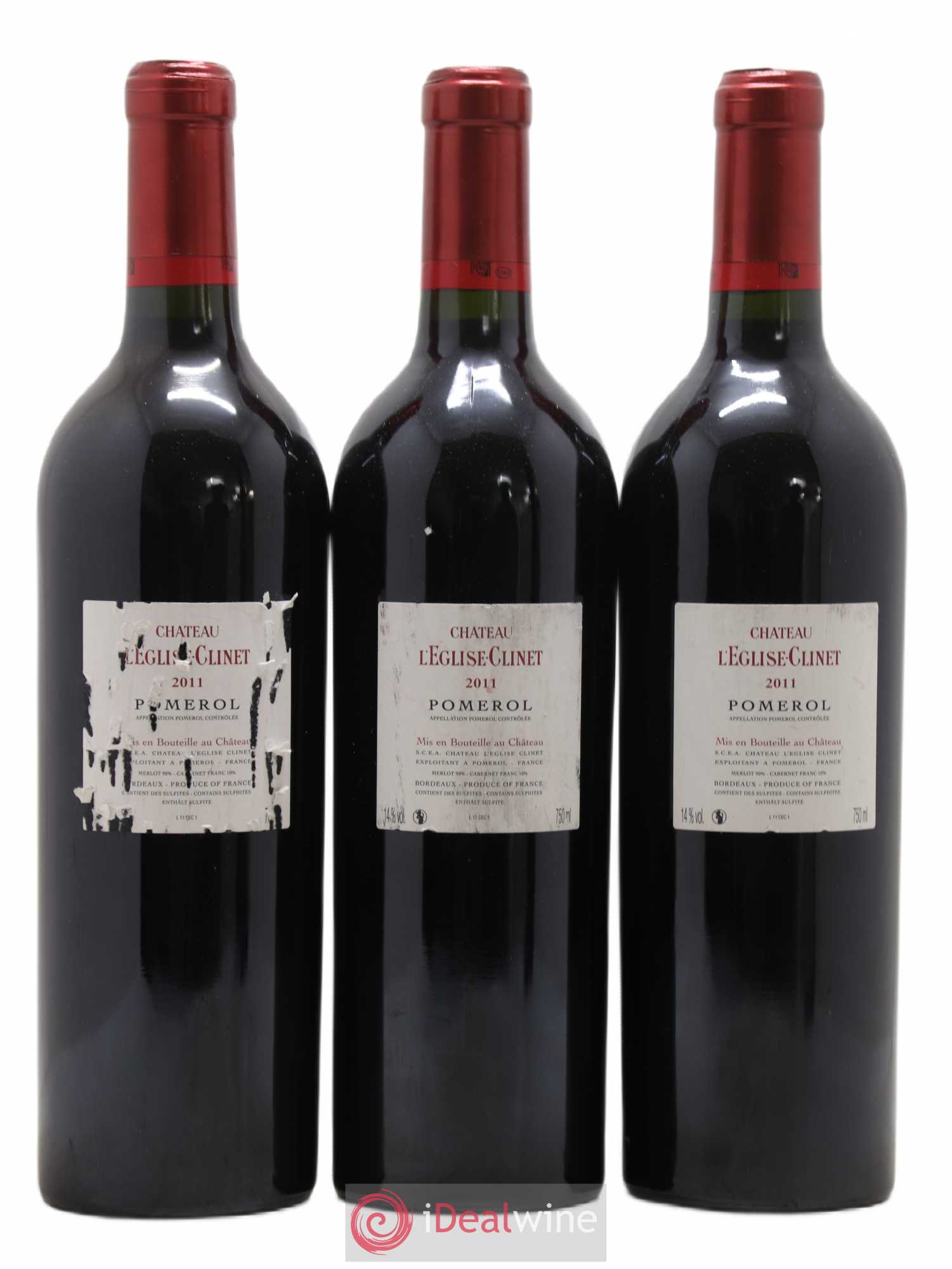 Château l' Église Clinet 2011 - Lot de 3 bouteilles - 1