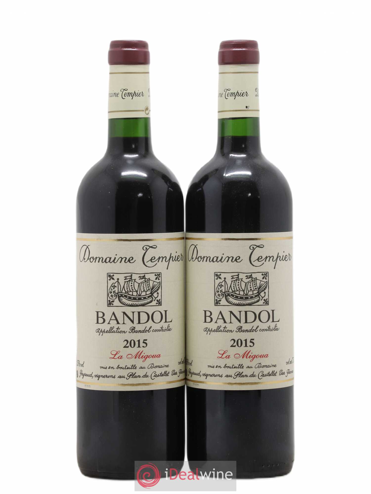Bandol Domaine Tempier Cuvée La Migoua Famille Peyraud 2015 - Lot de 2 bouteilles - 0