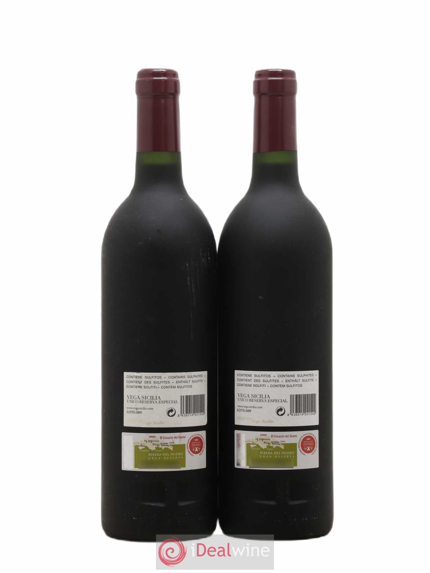 Ribera Del Duero Vega Sicilia Unico Reserva Especial Famille Alvarez - Lot de 2 bouteilles - 1