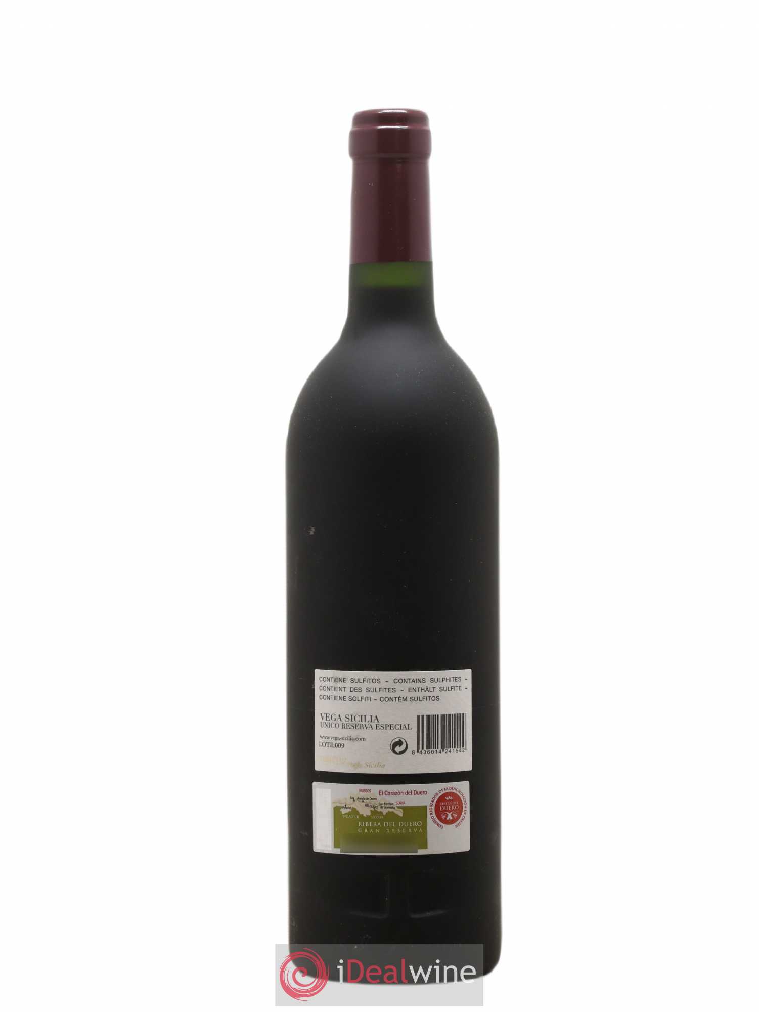 Ribera Del Duero Vega Sicilia Unico Reserva Especial Famille Alvarez 1994, 1995, 2000 - Lot de 1 bouteille - 1