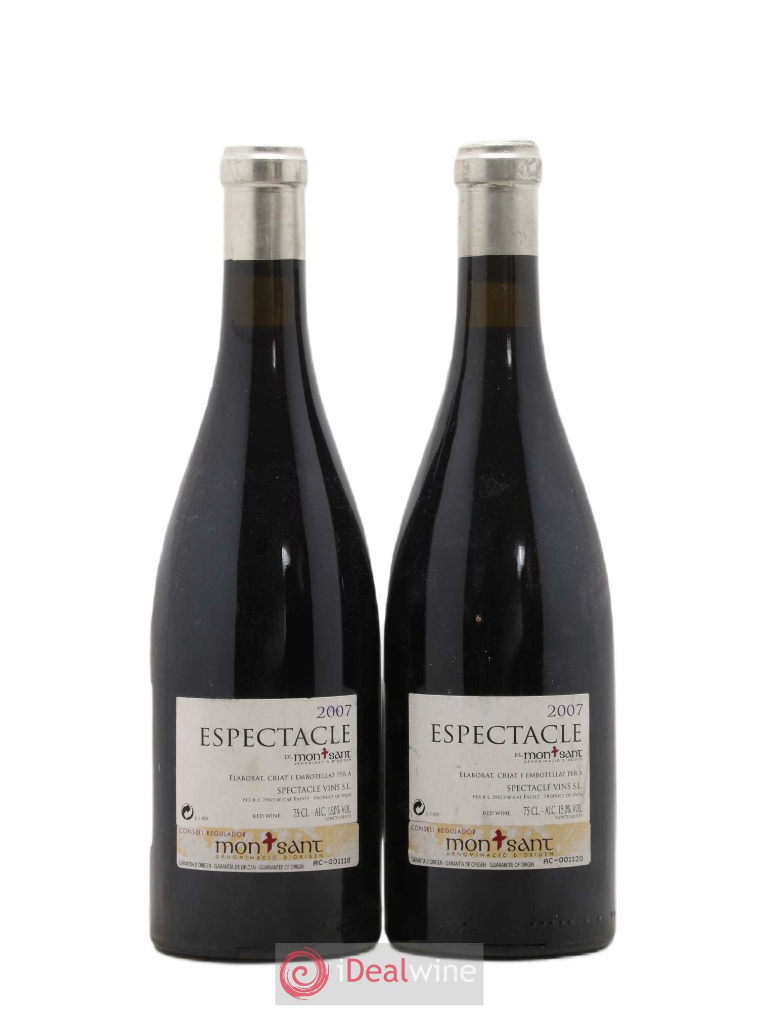 Montsant DO DO Espectacle del Montsant René Barbier 2007 - Lot de 2 bouteilles - 1