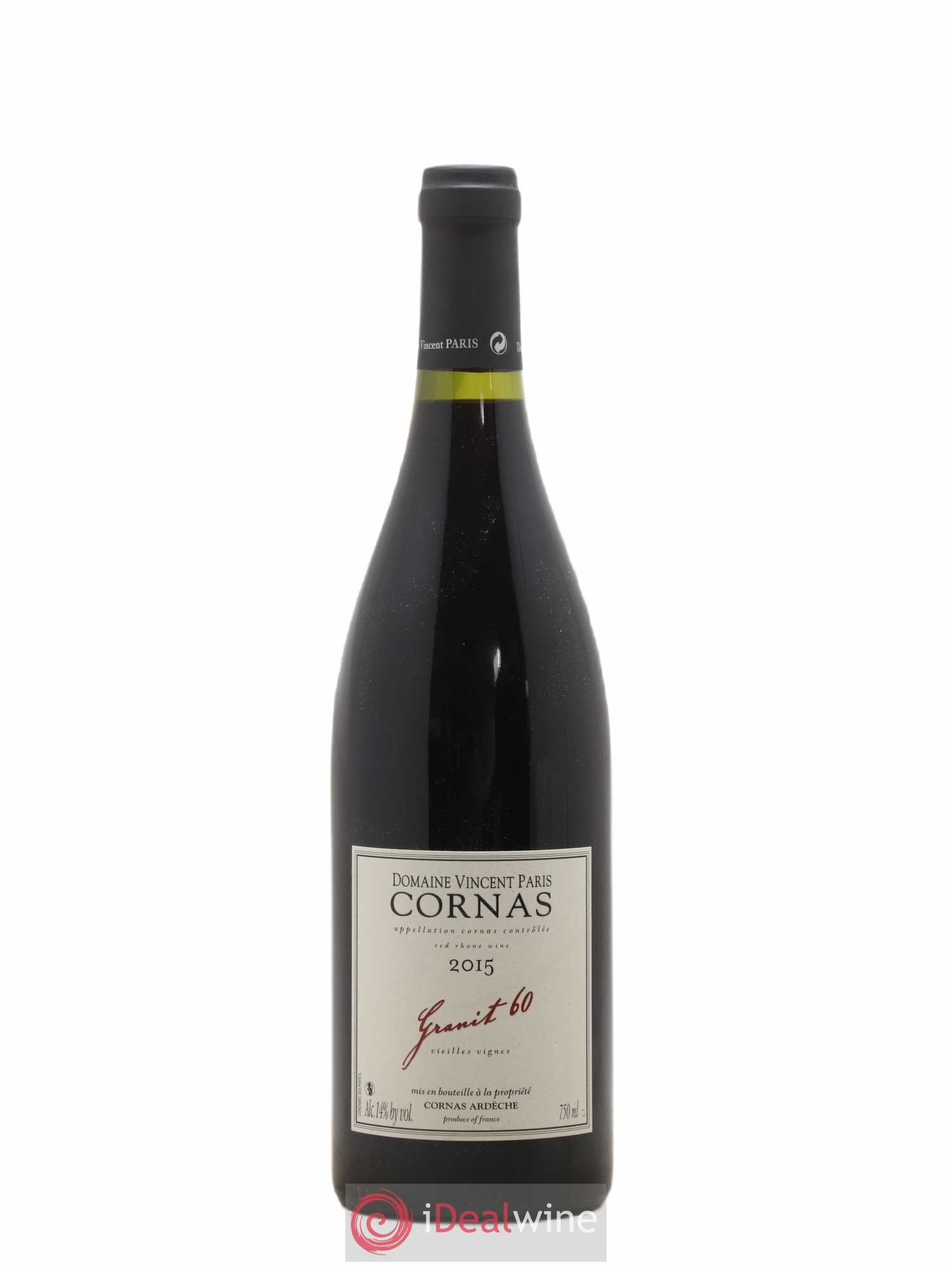 Cornas Granit 60 Vieilles Vignes Vincent Paris 2015 - Lot de 1 bouteille - 0
