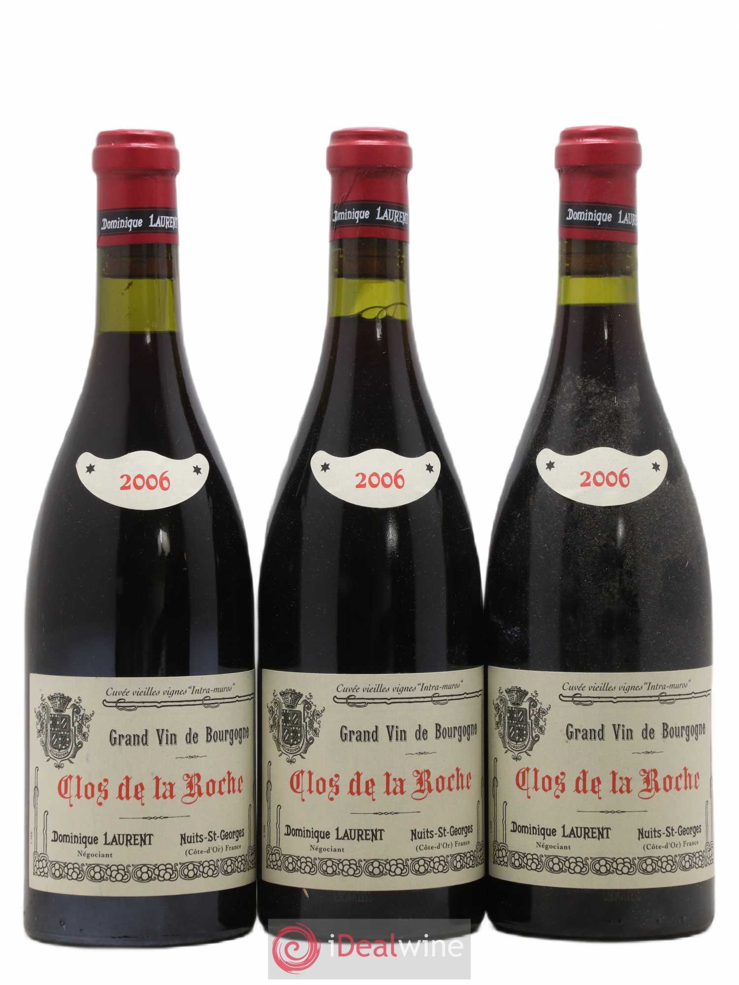 Clos de la Roche Grand Cru Dominique Laurent 2006 - Lot de 3 bouteilles - 0