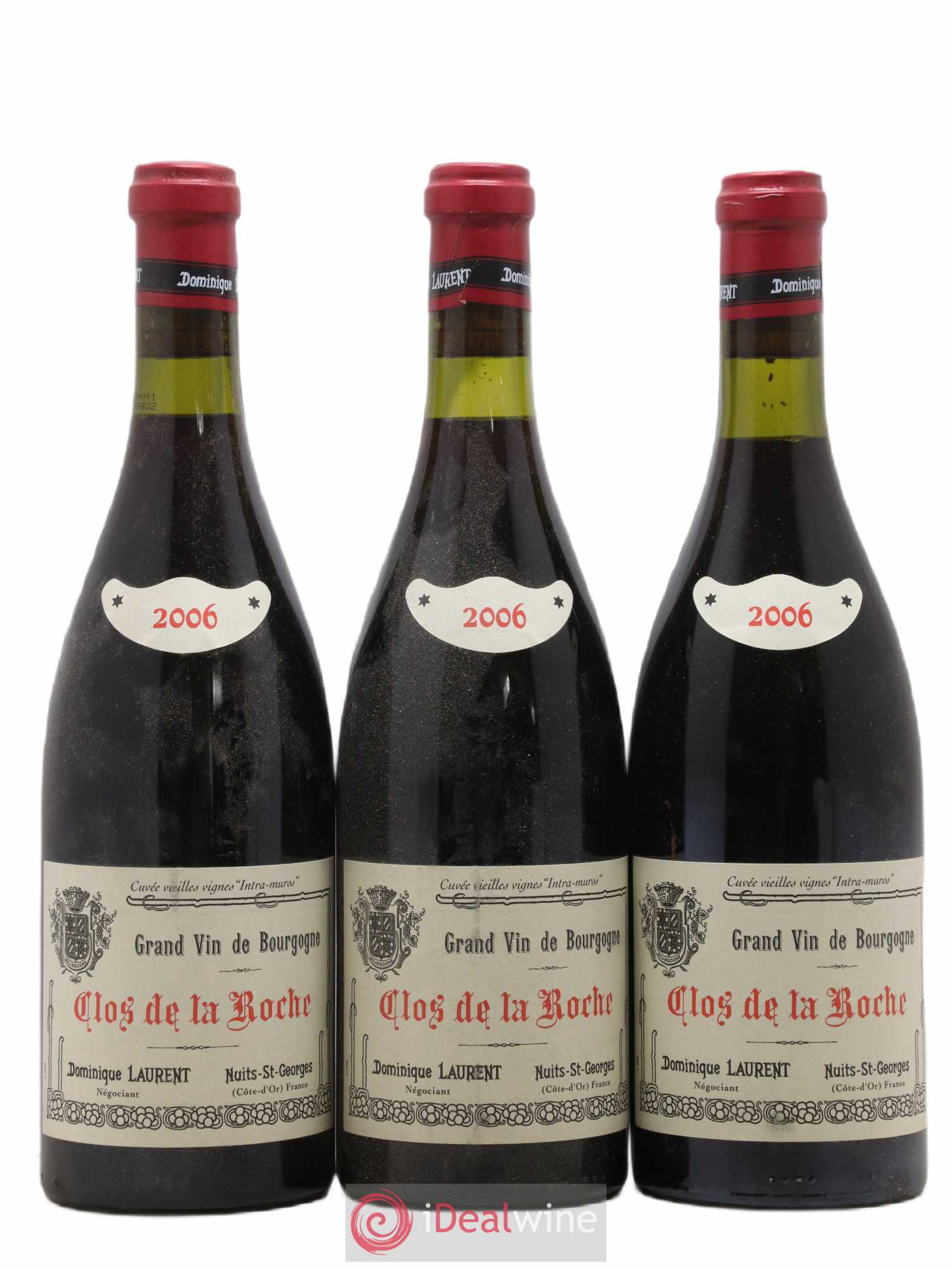 Clos de la Roche Grand Cru Dominique Laurent 2006 - Lot de 3 bouteilles - 0