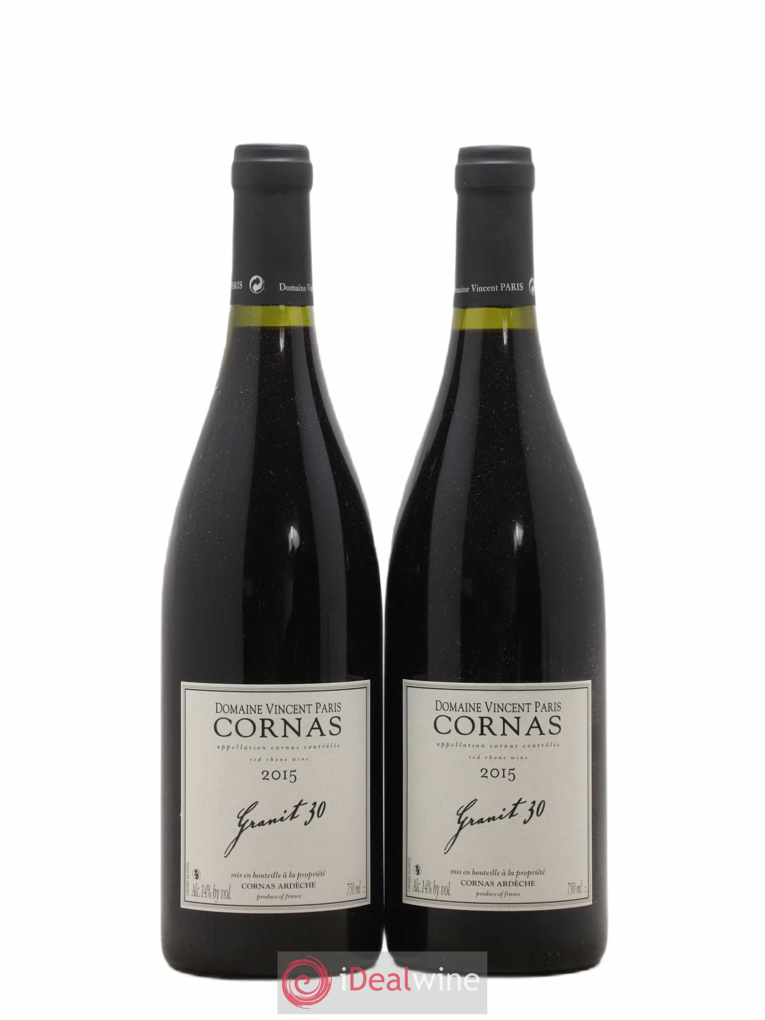 Cornas Granit 30 Vincent Paris 2015 - Lot de 2 bouteilles - 0