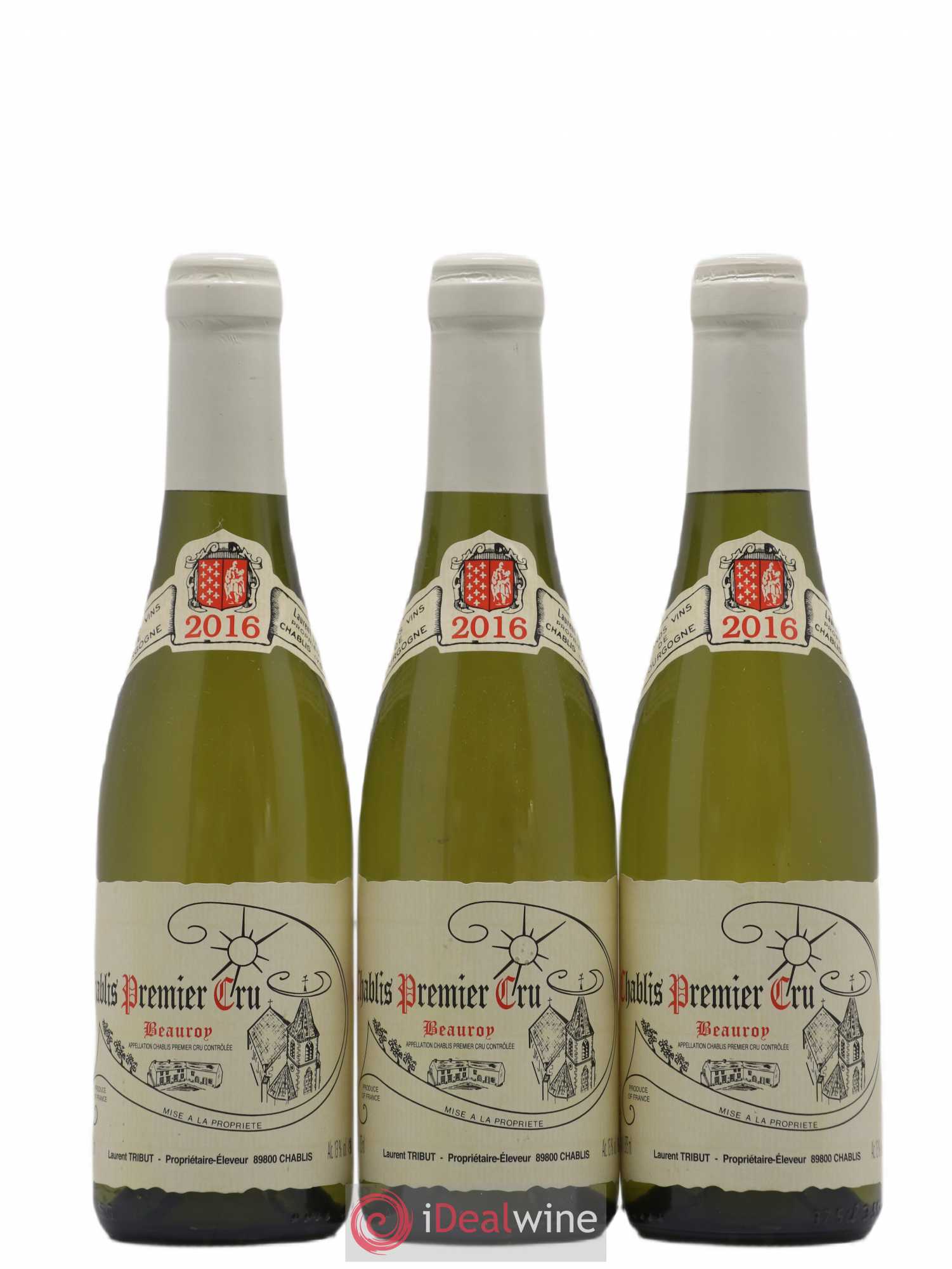 Chablis 1er Cru Beauroy Laurent Tribut 2016 - Posten von 3 Demi-Flaschen - 0