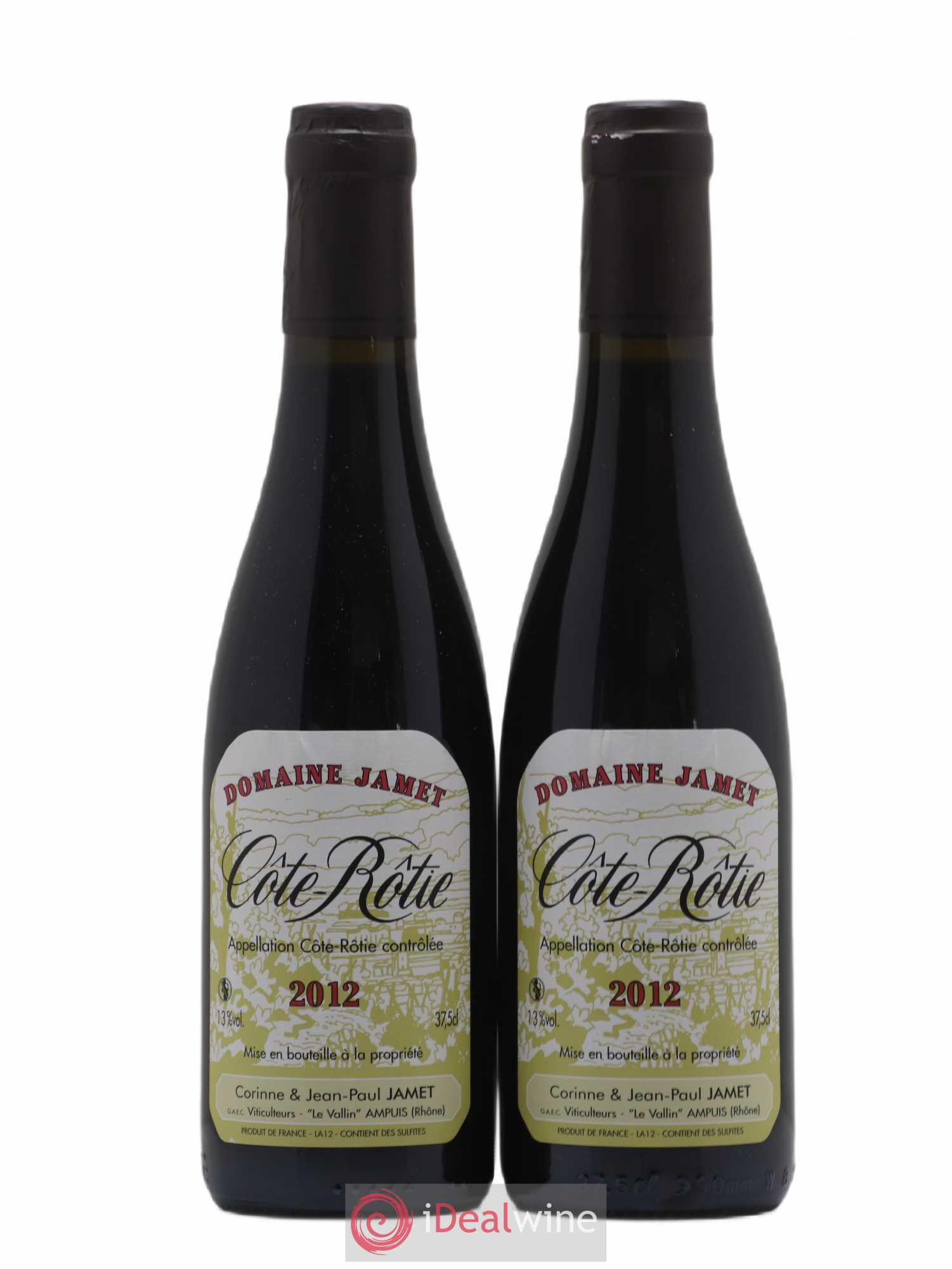 Côte-Rôtie Jamet (Domaine) 2012 - Lot de 2 demi bouteilles - 0