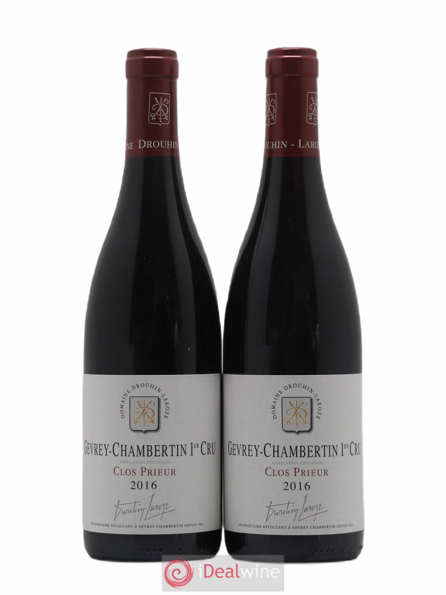 Gevrey-Chambertin 1er Cru Clos Prieur Domaine Drouhin-Laroze Prieur Laroze 2016 - Lot de 2 bouteilles - 0