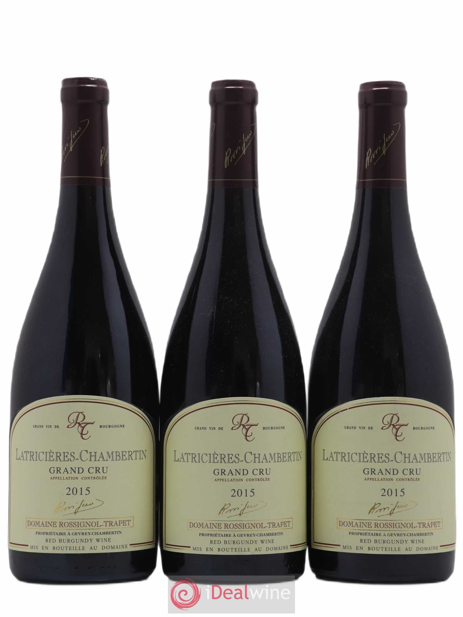 Latricières-Chambertin Grand Cru Rossignol-Trapet (Domaine) 2015 - Lot de 3 bouteilles - 0