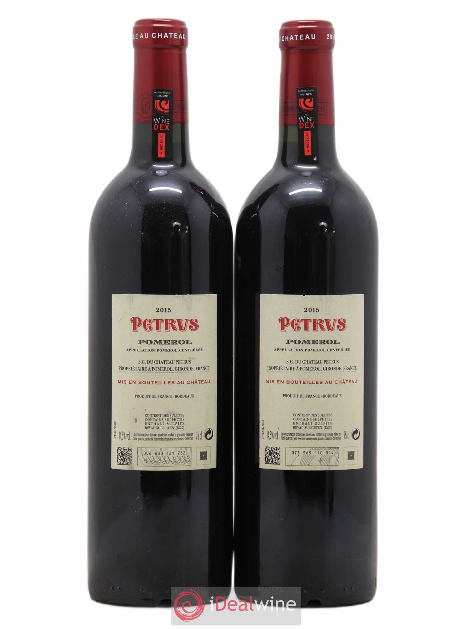 Petrus 2015 - Lot de 2 bouteilles - 1
