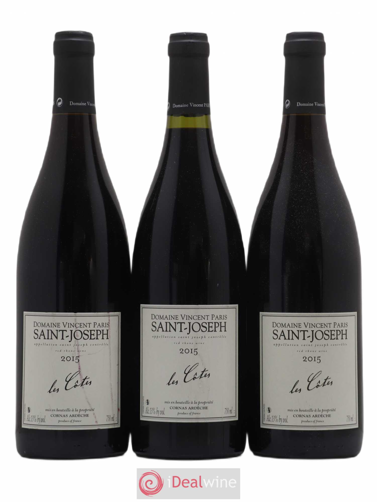 Saint-Joseph Les Côtes Vincent Paris 2015 - Posten von 3 Flaschen - 0