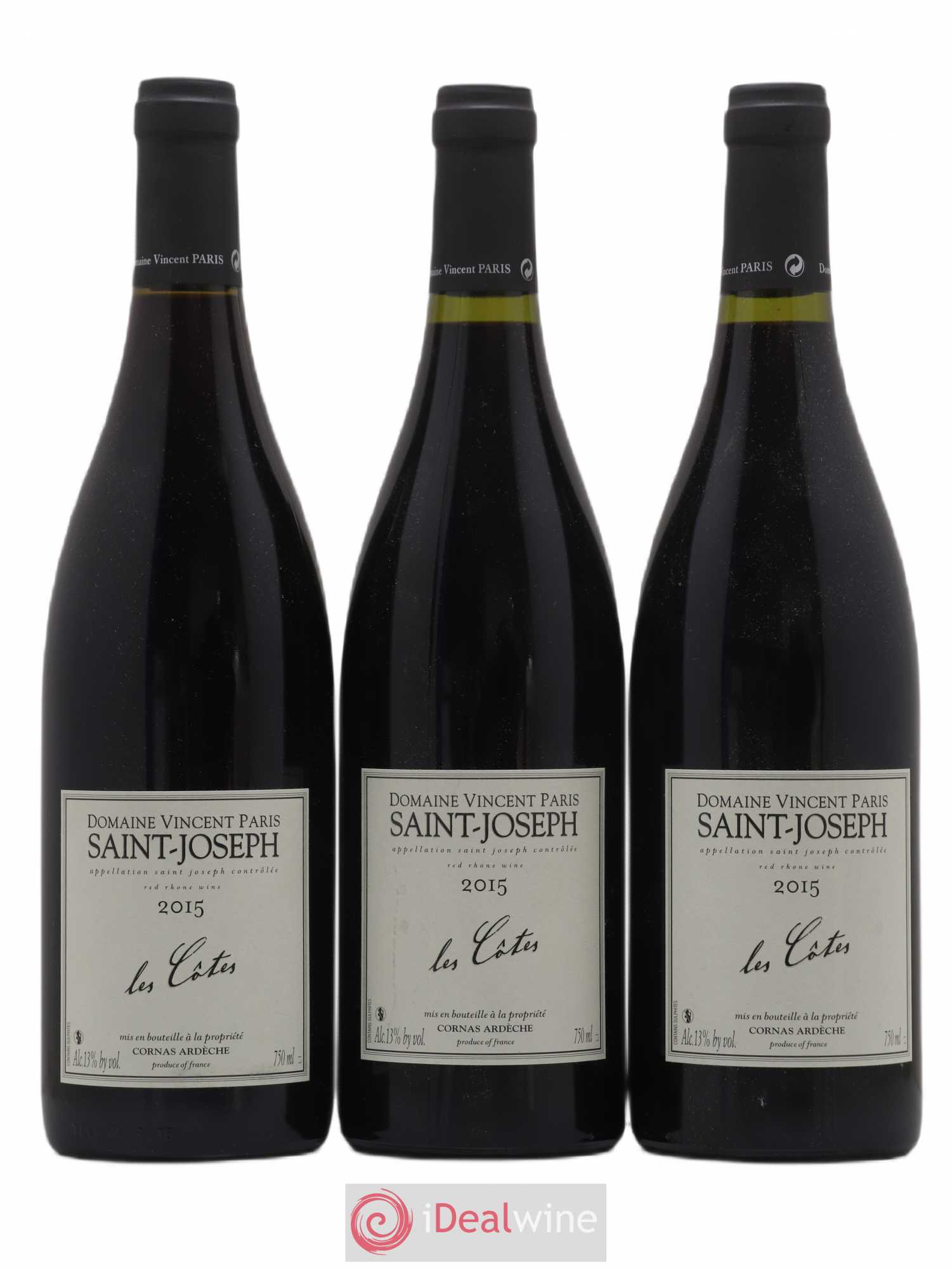 Saint-Joseph Les Côtes Vincent Paris 2015 - Posten von 3 Flaschen - 0