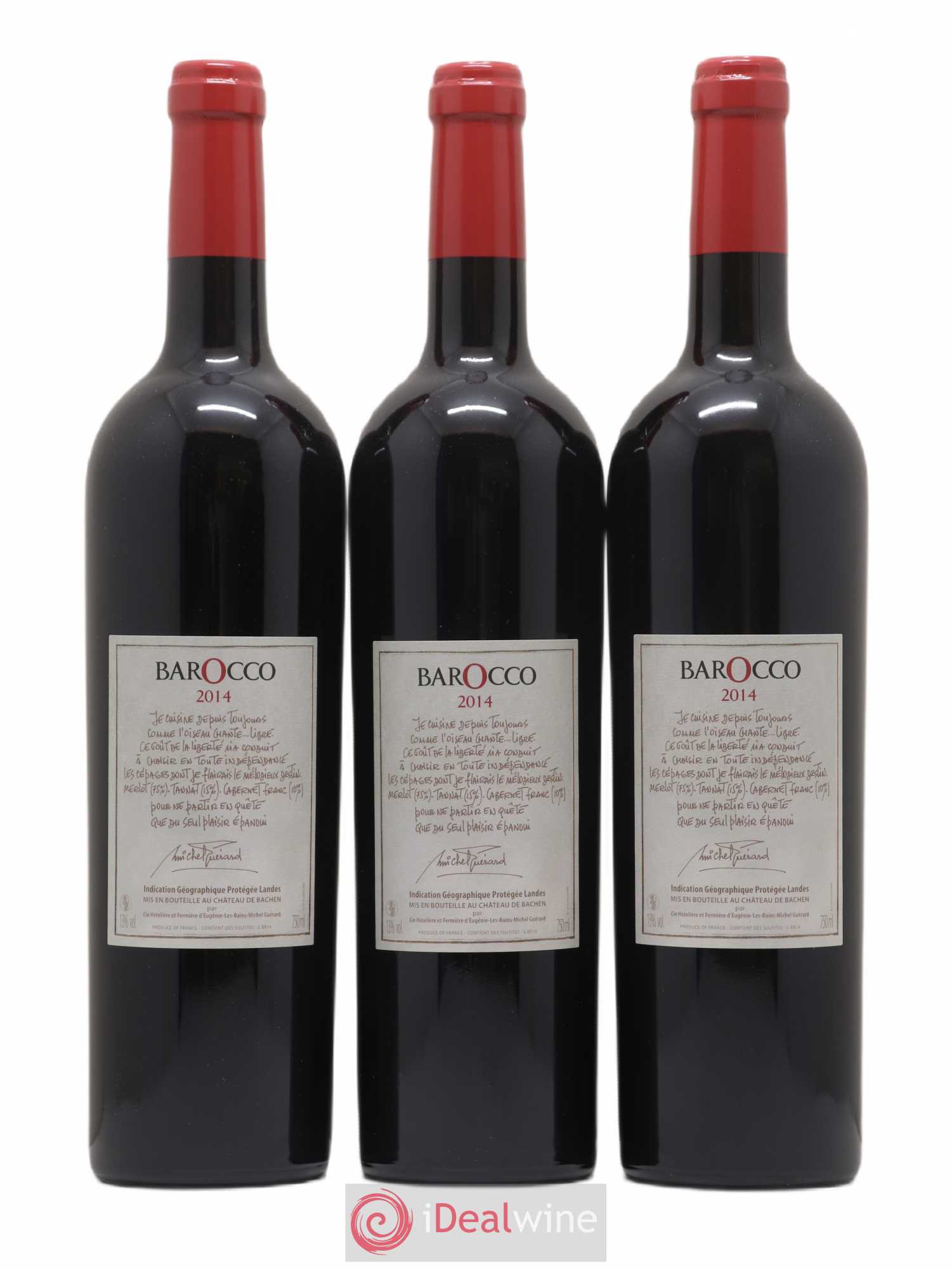 Sud-Ouest IGP des Landes Barocco Château de Bachen 2014 - Posten von 6 Flaschen - 2