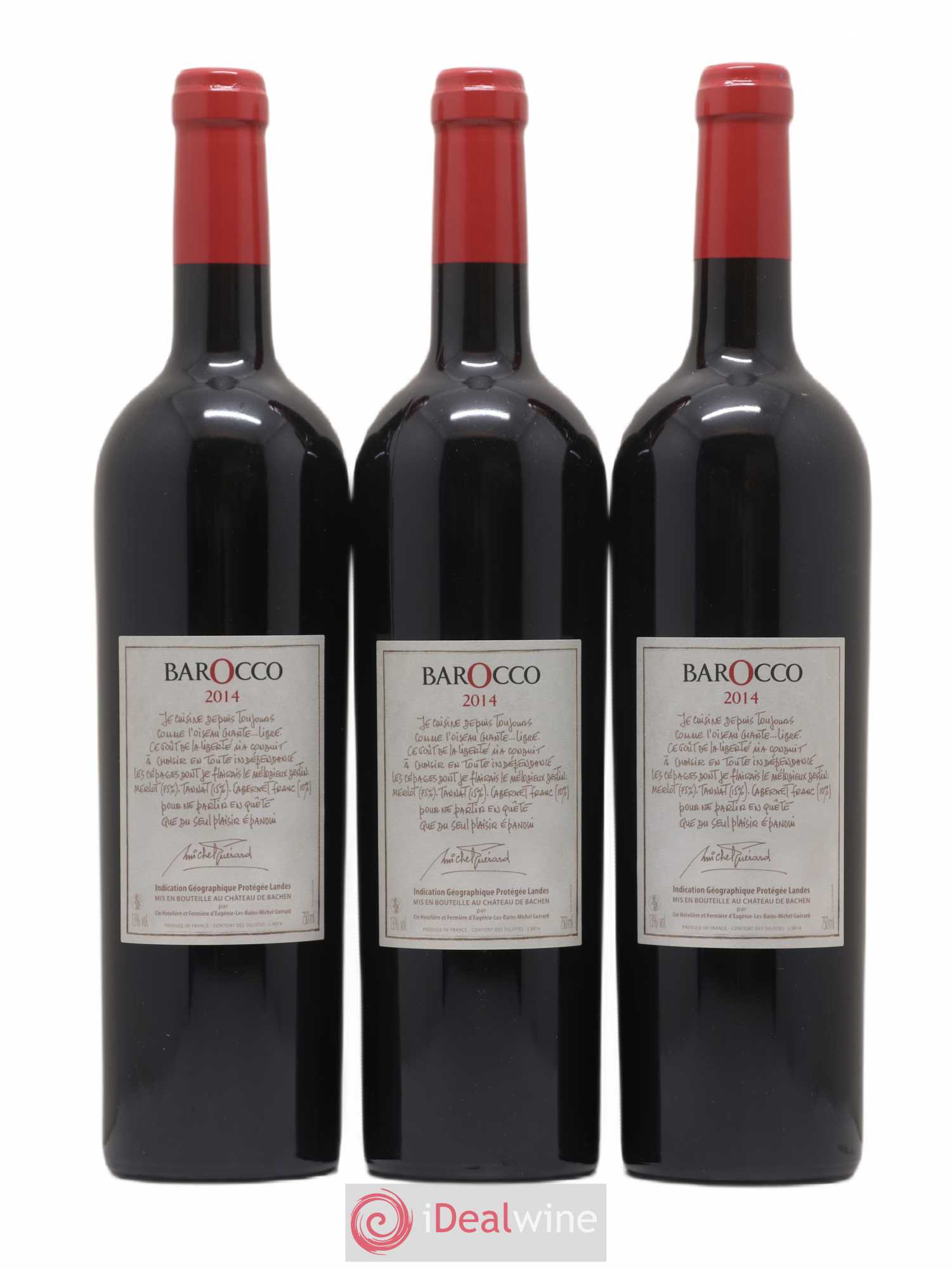Sud-Ouest IGP des Landes Barocco Château de Bachen 2014 - Posten von 6 Flaschen - 4