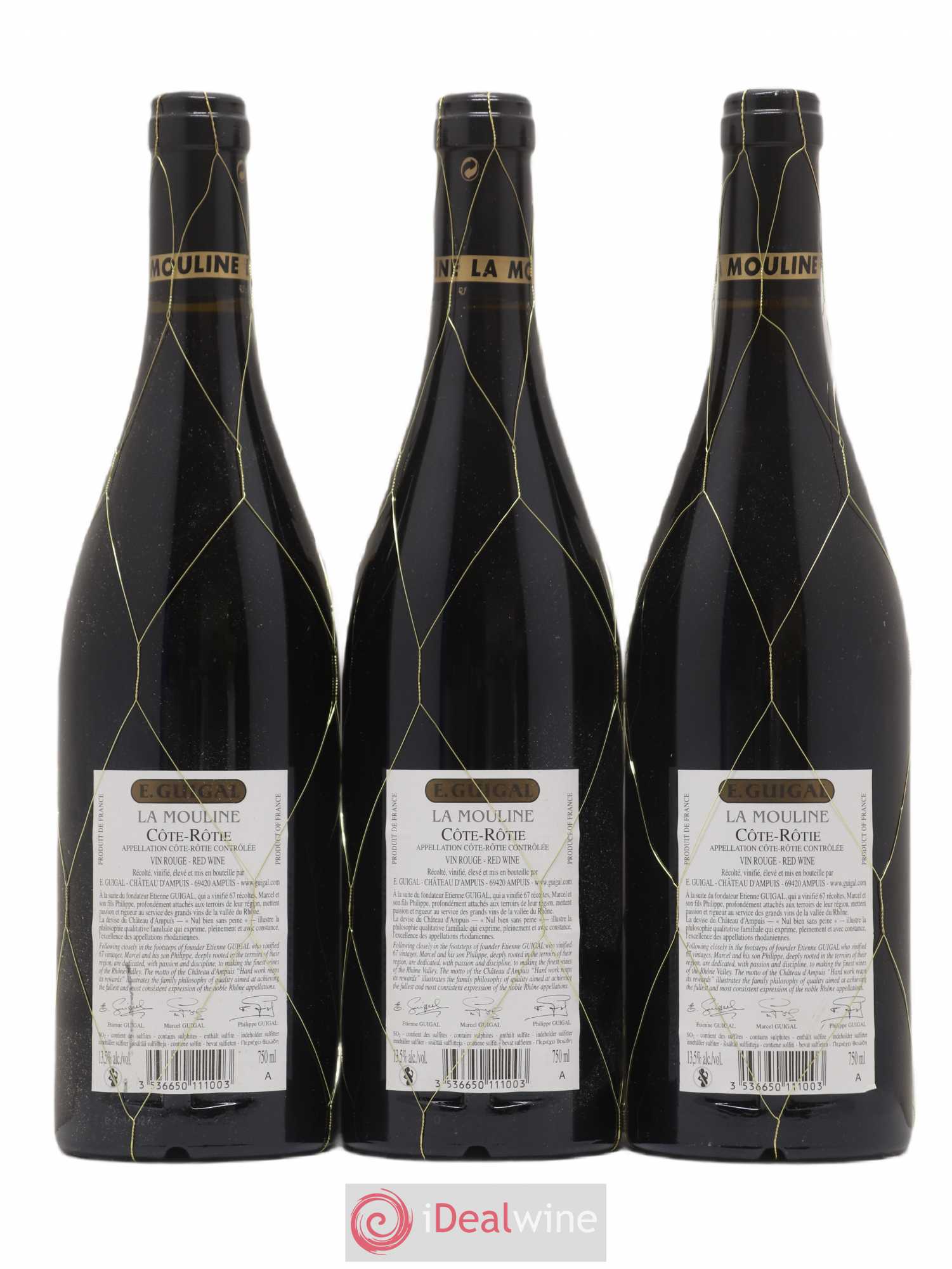 Côte-Rôtie La Mouline Guigal 2012 - Lot de 3 bouteilles - 1