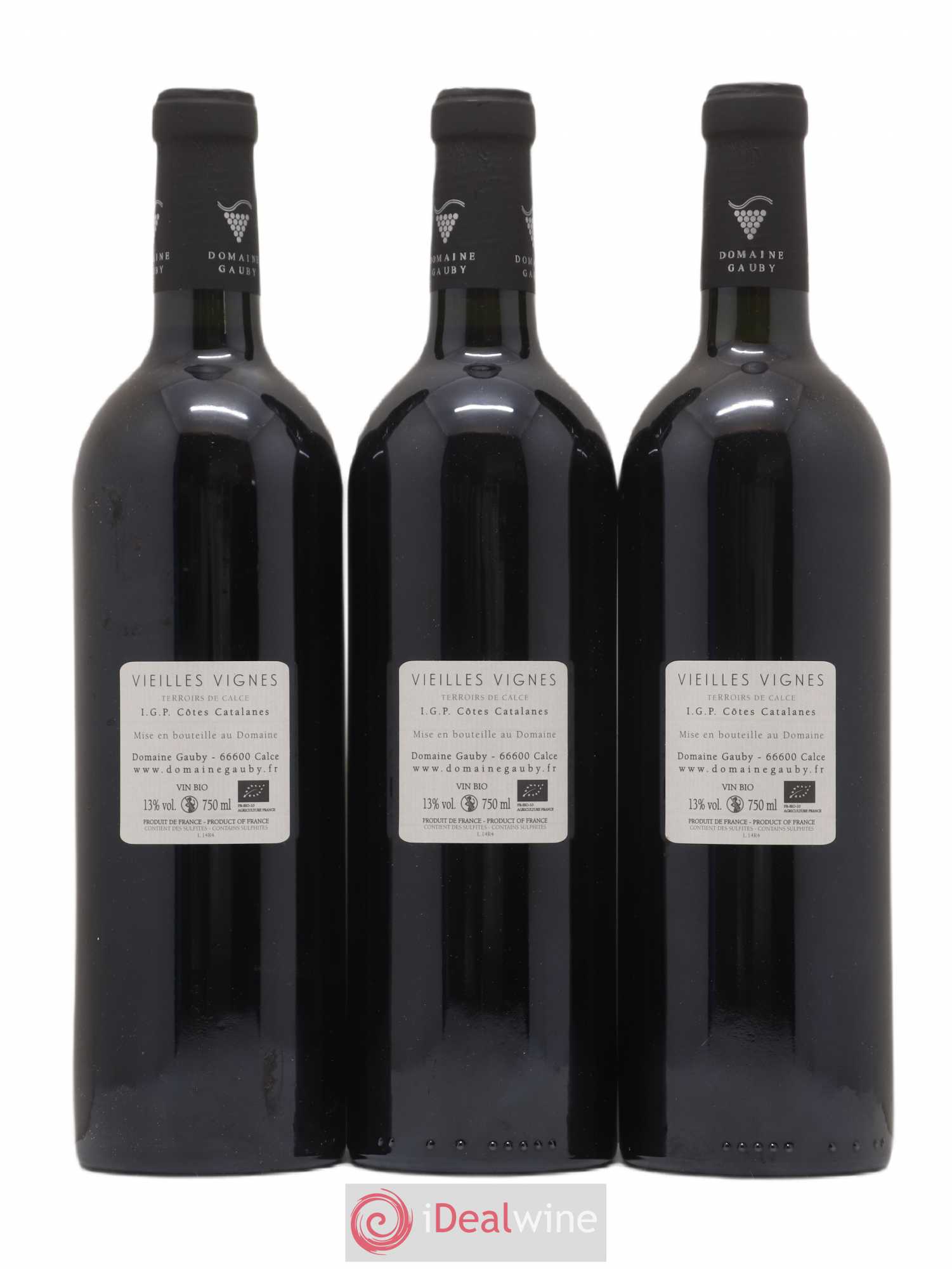 Côtes Catalanes Gauby (Domaine) Vieilles Vignes Terroirs de Calce 2014 - Lotto di 3 bottiglie - 1