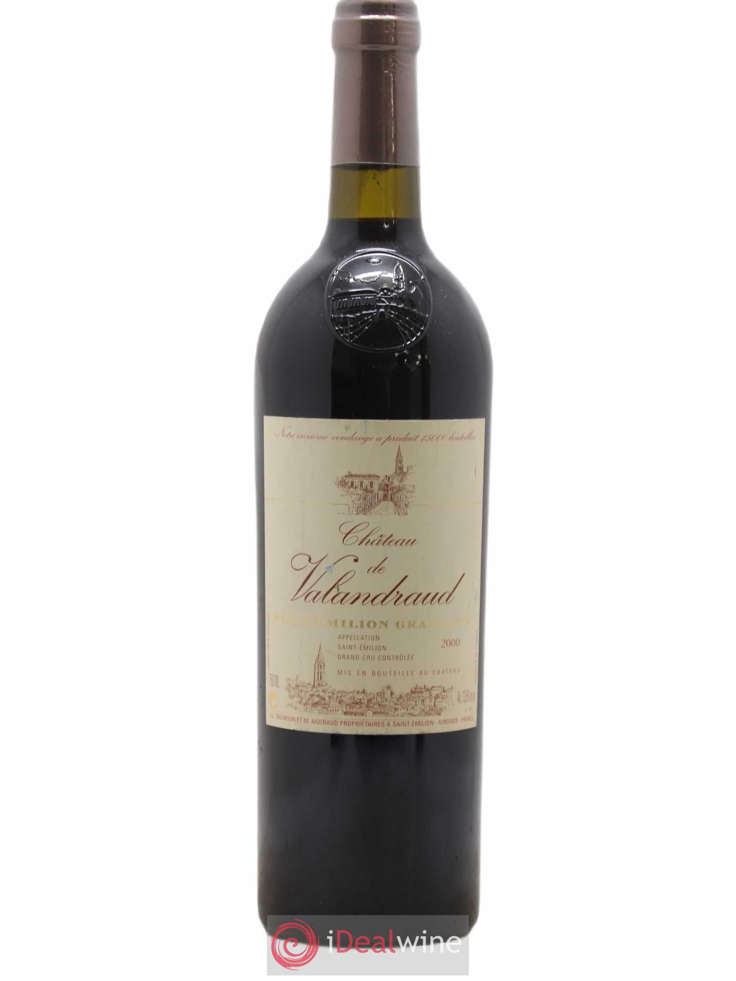 Château de Valandraud 2000 - Lot de 1 bouteille - 0