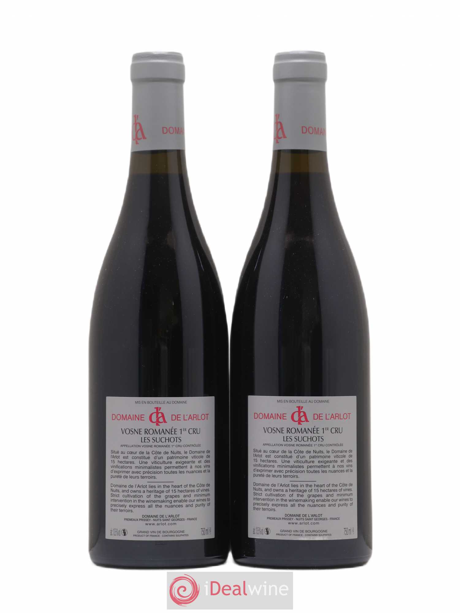 Vosne-Romanée 1er Cru Les Suchots Domaine de l'Arlot 2015 - Lot de 2 bouteilles - 1