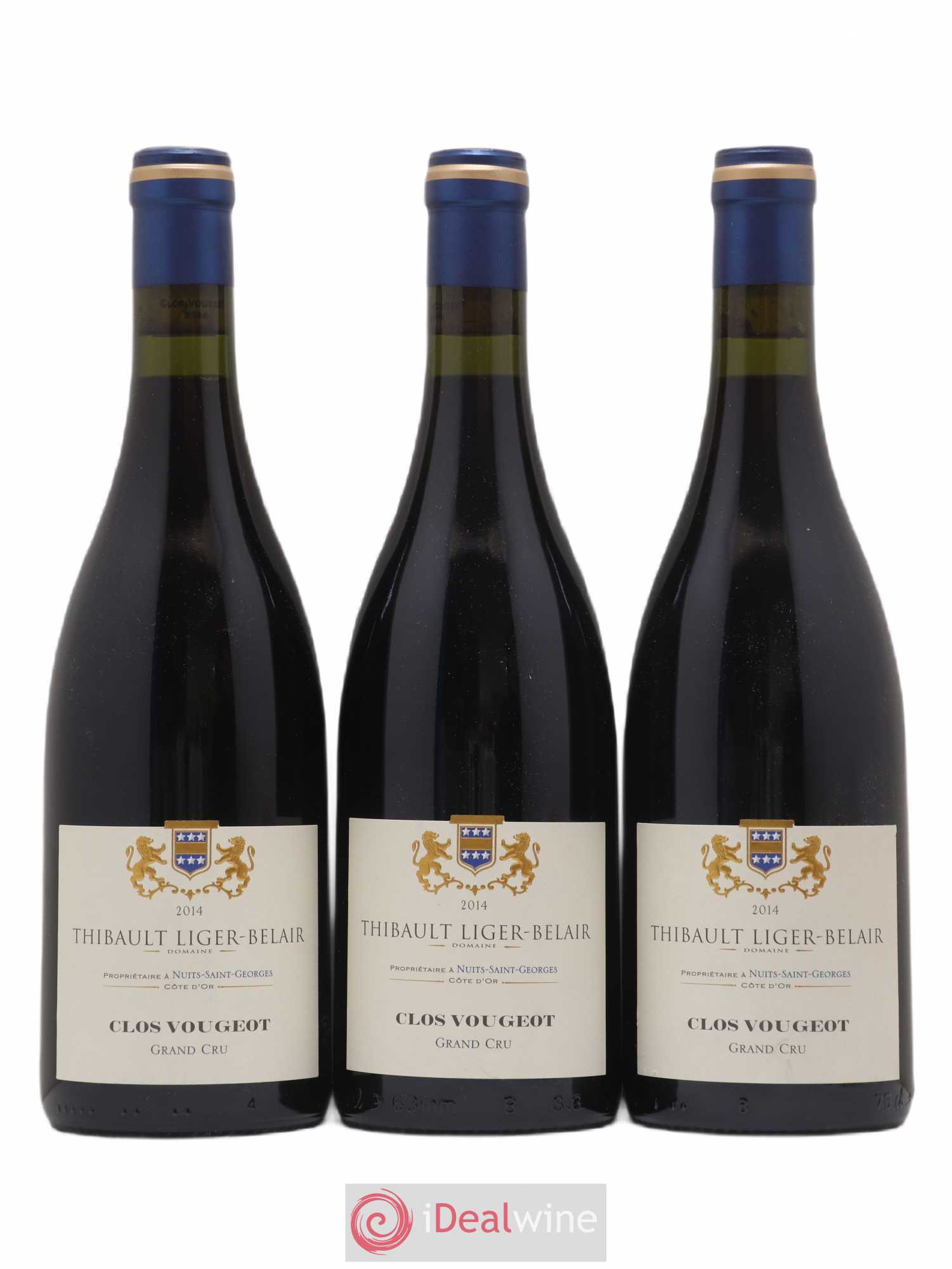 Clos de Vougeot Grand Cru Thibault Liger-Belair 2014 - Lot de 3 bouteilles - 0