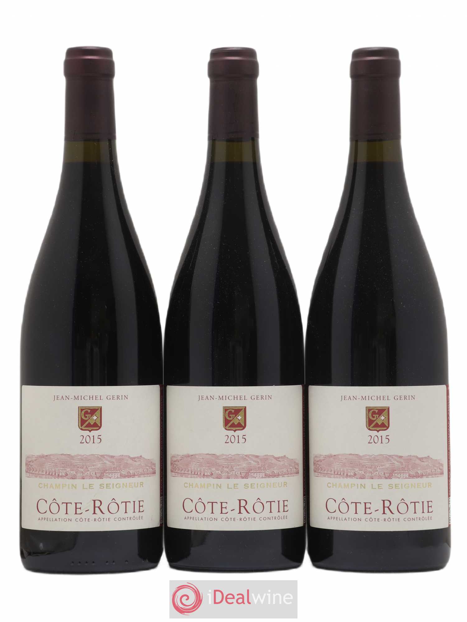Côte-Rôtie Champin Le Seigneur Jean-Michel Gerin 2015 - Lot de 3 bouteilles - 0