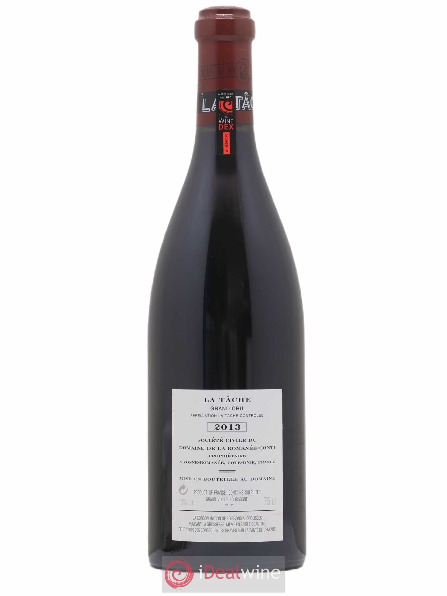 La Tâche Grand Cru Domaine de la Romanée-Conti 2013 - Lot de 1 bouteille - 1