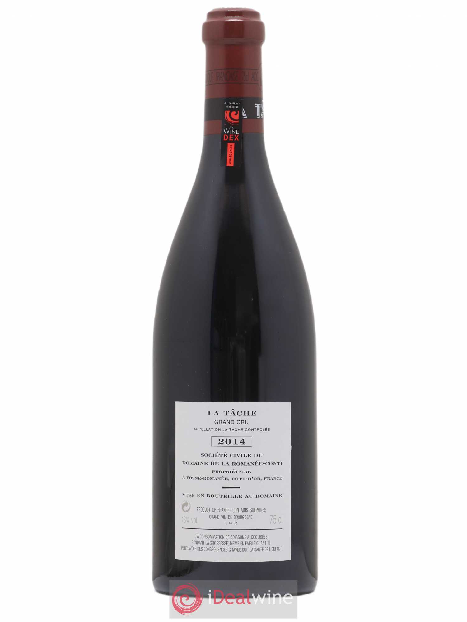 La Tâche Grand Cru Domaine de la Romanée-Conti 2014 - Lot de 1 bouteille - 1