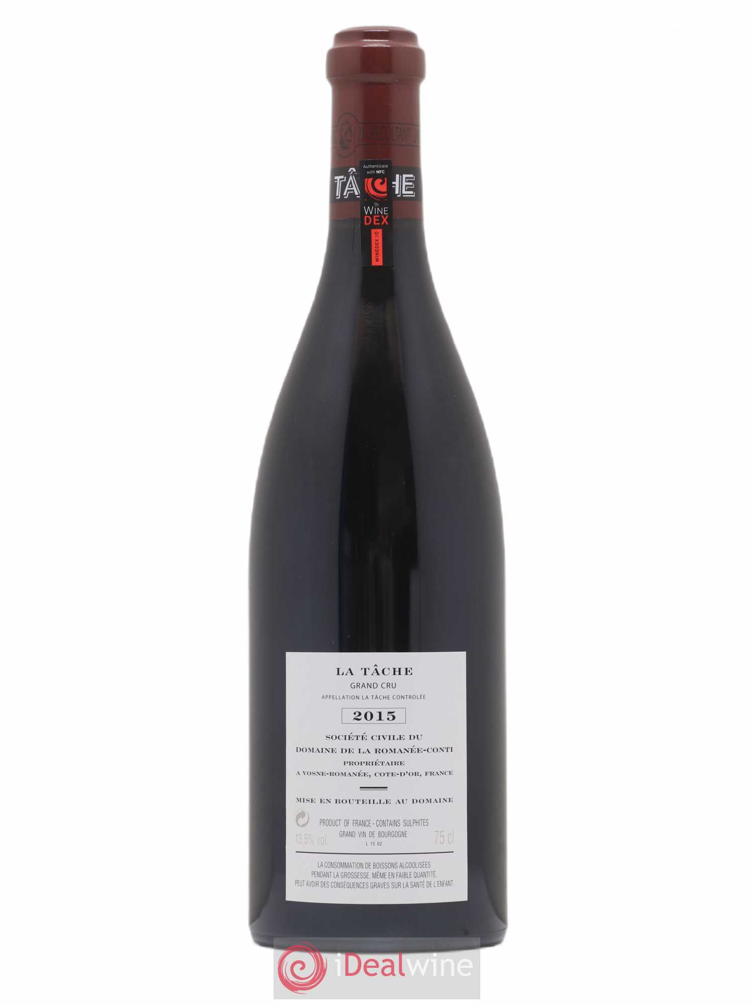 La Tâche Grand Cru Domaine de la Romanée-Conti 2015 - Lot de 1 bouteille - 1