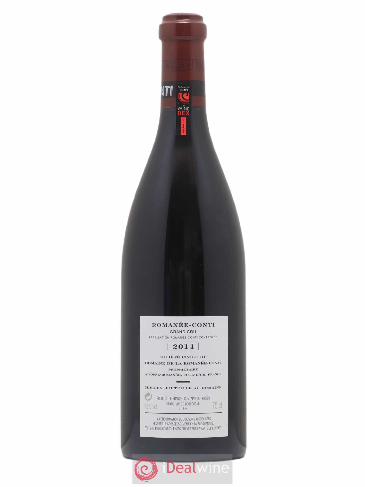 Romanée-Conti Grand Cru Domaine de la Romanée-Conti 2014 - Lot de 1 bouteille - 1