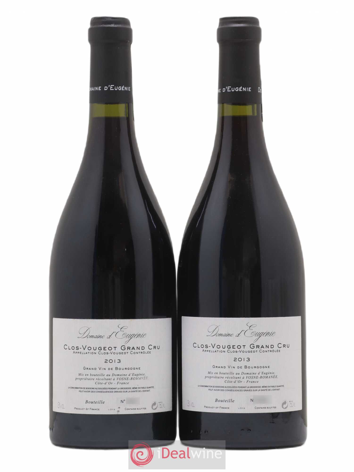 Clos de Vougeot Grand Cru Domaine René Engel - Domaine Eugénie 2013 - Lot de 2 bouteilles - 1