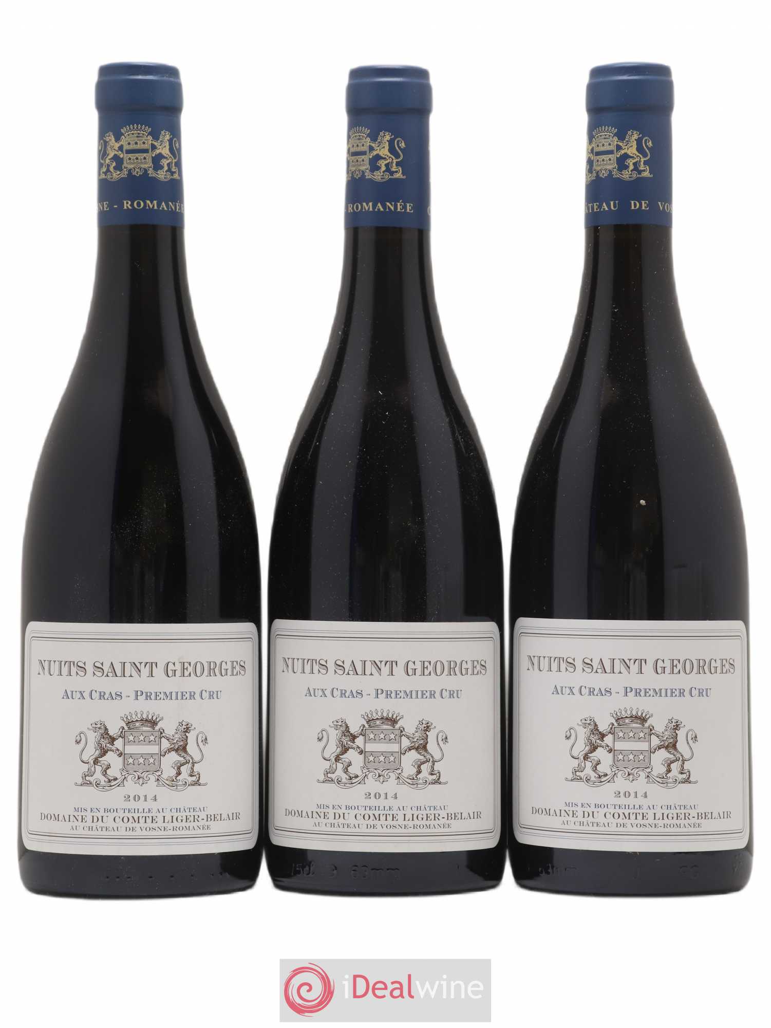 Nuits-Saint-Georges 1er Cru Aux Cras Comte Liger Belair 2014 - Posten von 3 Flaschen - 0