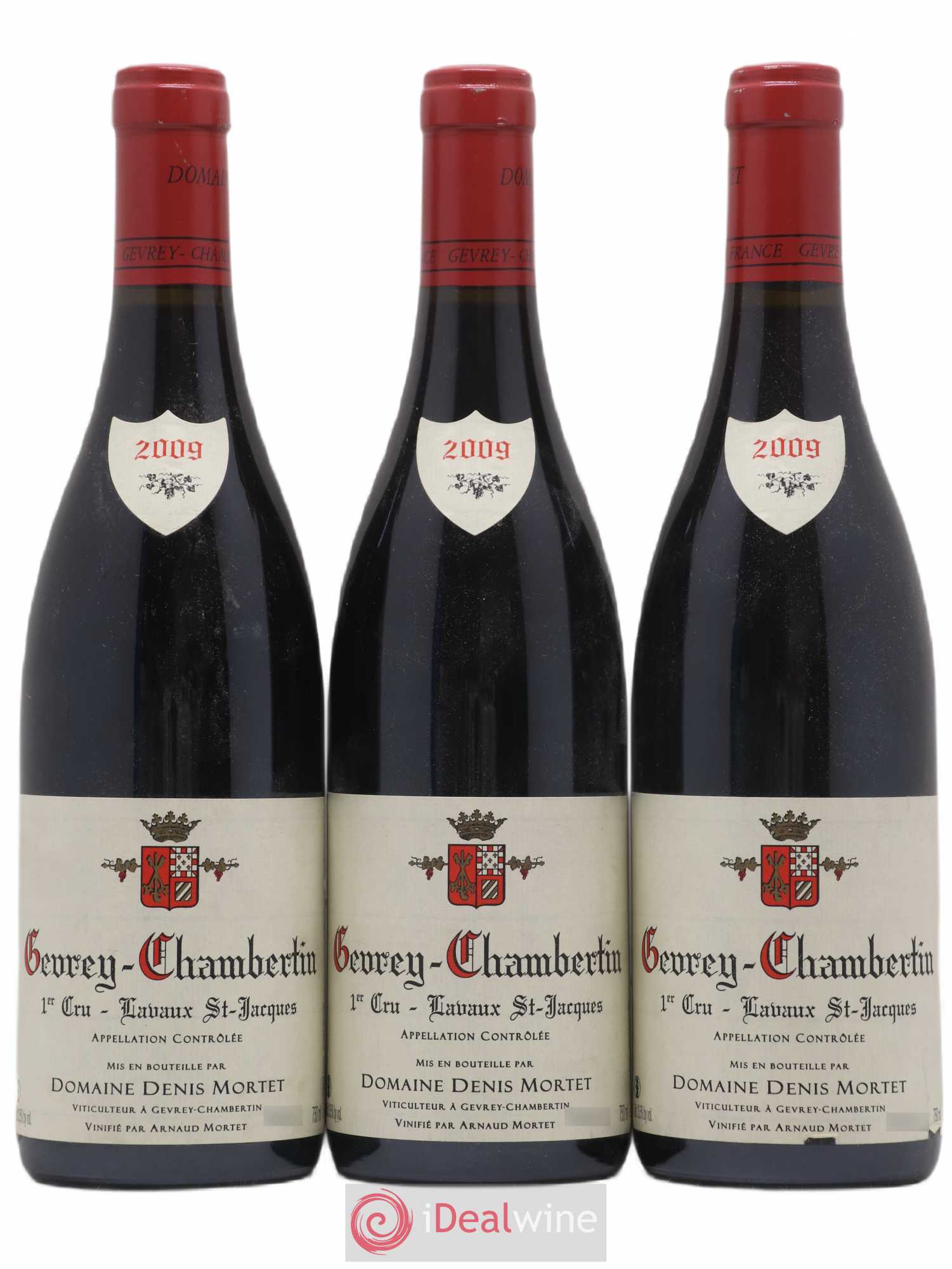 Gevrey-Chambertin 1er Cru Lavaux Saint Jacques Denis Mortet (Domaine) 2009 - Lot de 3 bouteilles - 0
