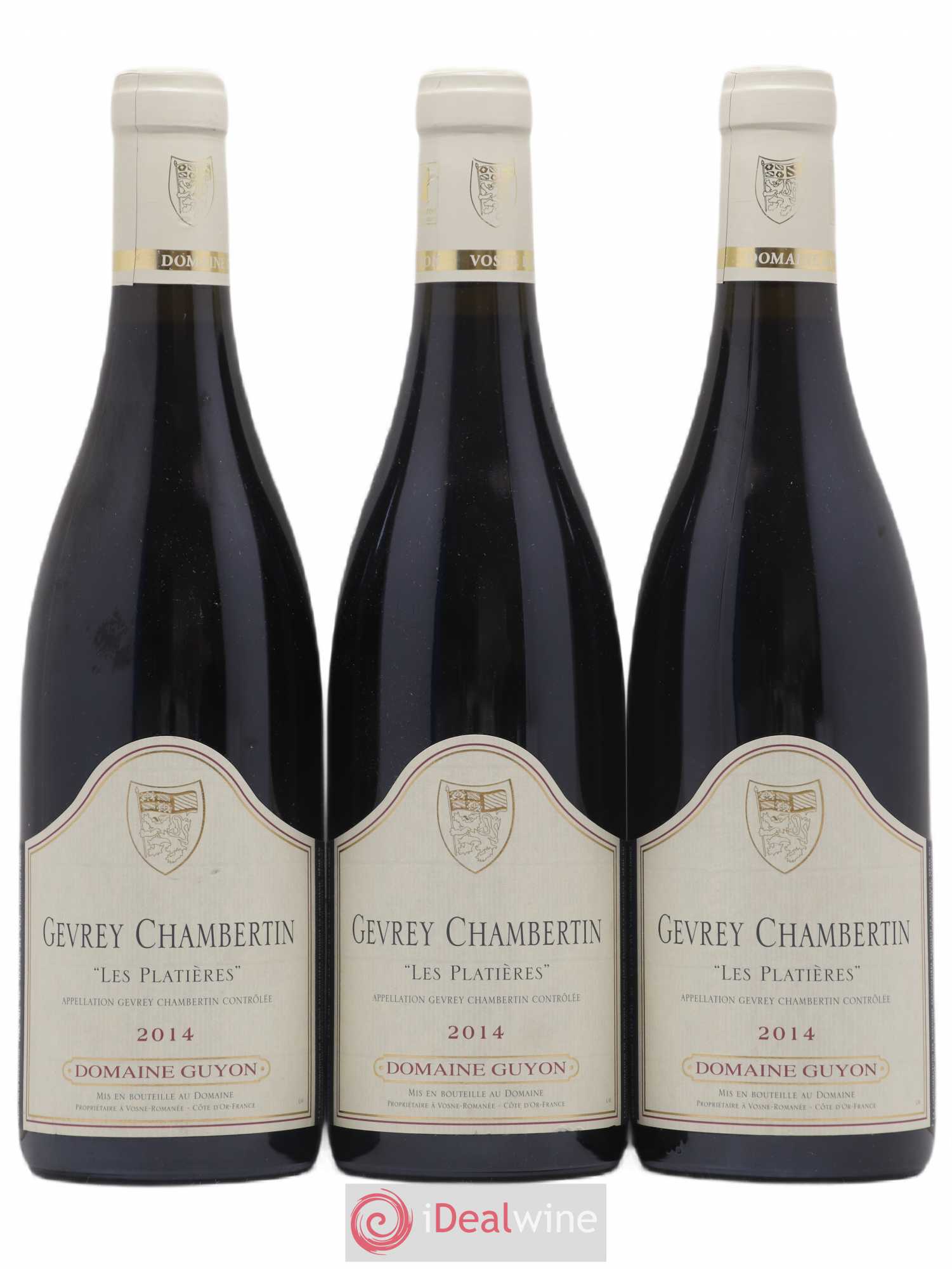 Gevrey-Chambertin Platieres Guyon 2014 - Posten von 3 Flaschen - 0