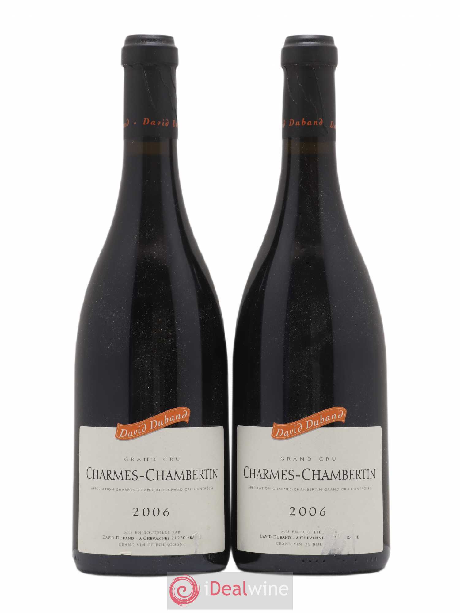Charmes-Chambertin Grand Cru David Duband (Domaine) 2006 - Lot de 2 bouteilles - 0