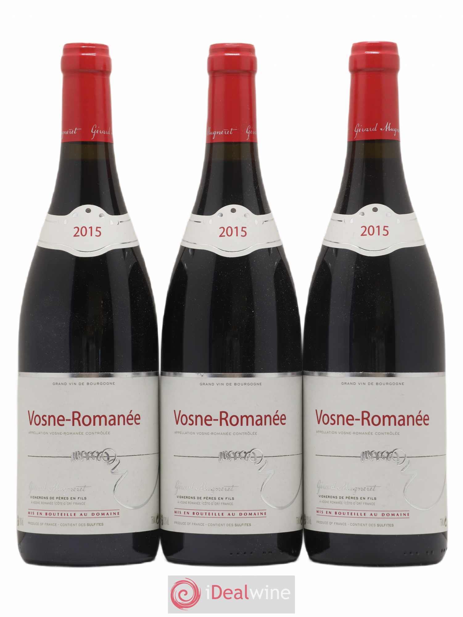 Vosne-Romanée Gérard Mugneret 2015 - Lot de 3 bouteilles - 0