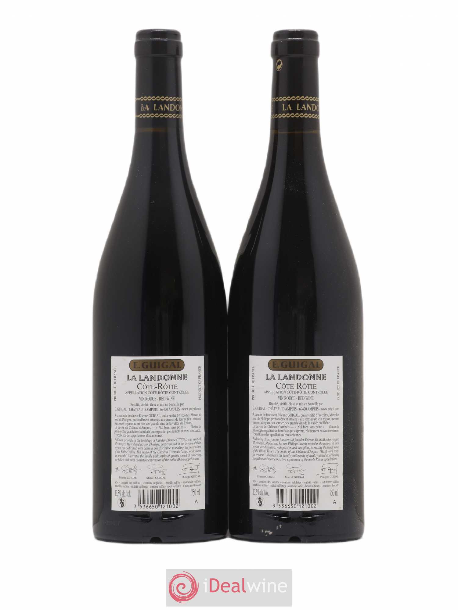 Côte-Rôtie La Landonne Guigal 2012 - Lot de 2 bouteilles - 1