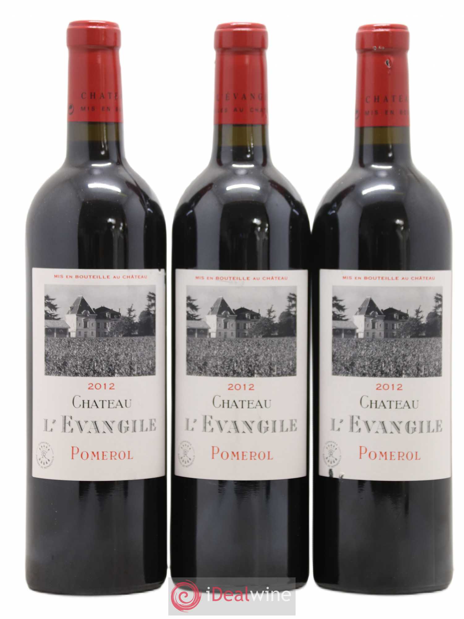 Château l' Évangile 2012 - Lot de 3 bouteilles - 0