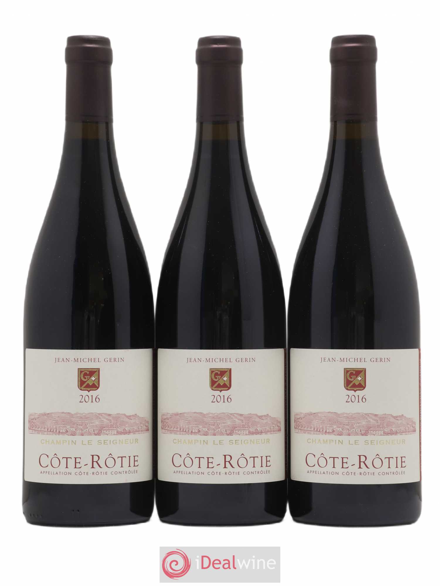 Côte-Rôtie Champin Le Seigneur Jean-Michel Gerin 2016 - Lot de 3 bouteilles - 0