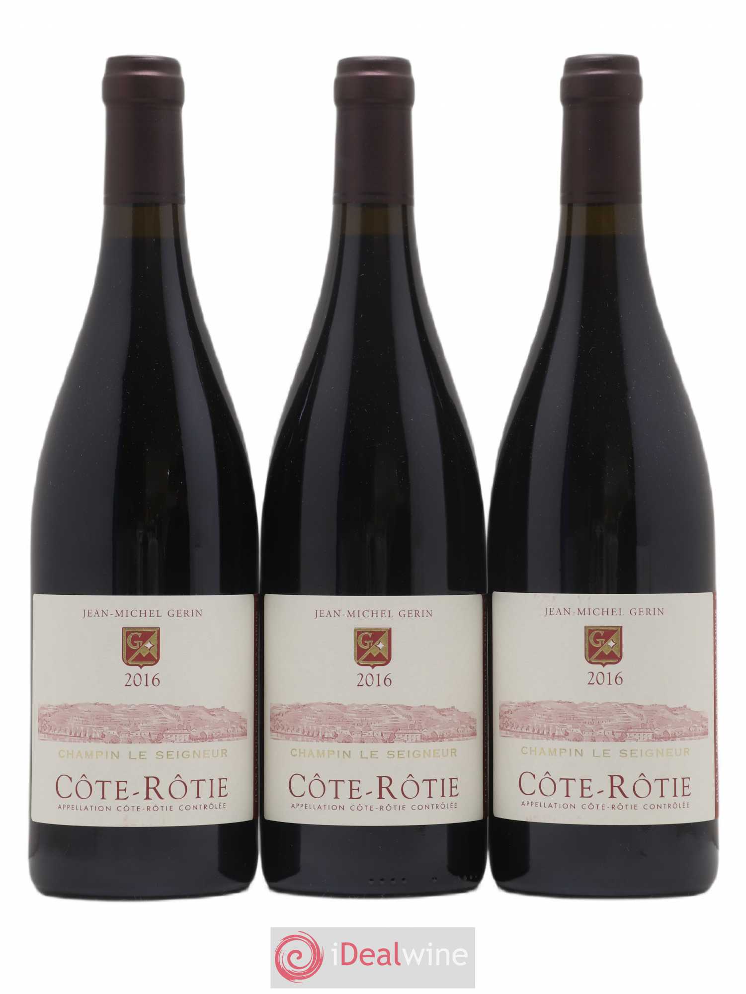 Côte-Rôtie Champin Le Seigneur Jean-Michel Gerin 2016 - Lot de 3 bouteilles - 0