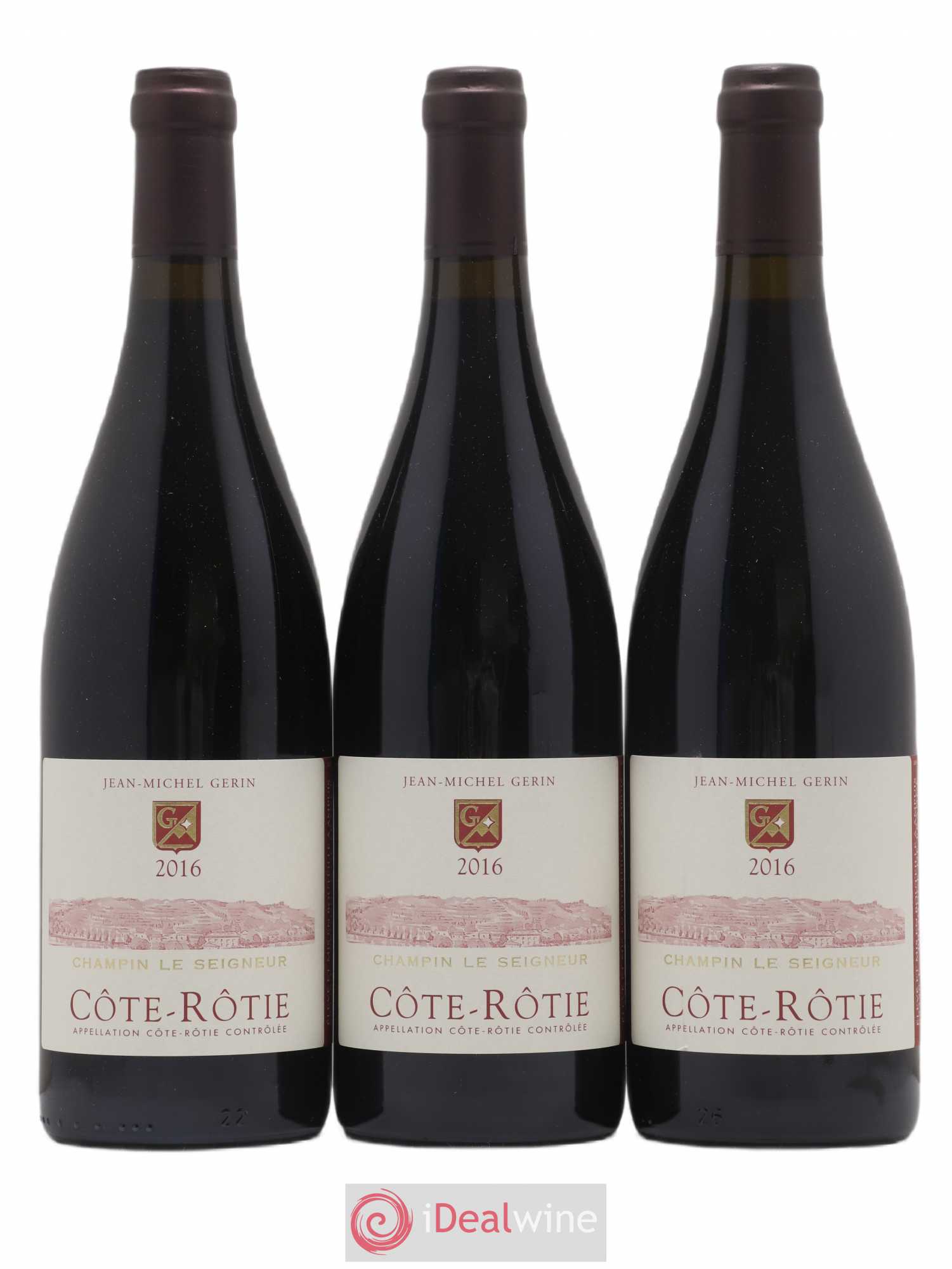 Côte-Rôtie Champin Le Seigneur Jean-Michel Gerin 2016 - Lot de 3 bouteilles - 0