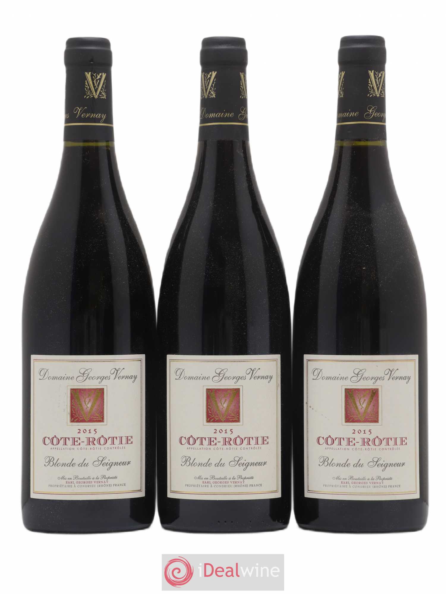 Côte-Rôtie Blonde du Seigneur Georges Vernay 2015 - Lot de 3 bouteilles - 0
