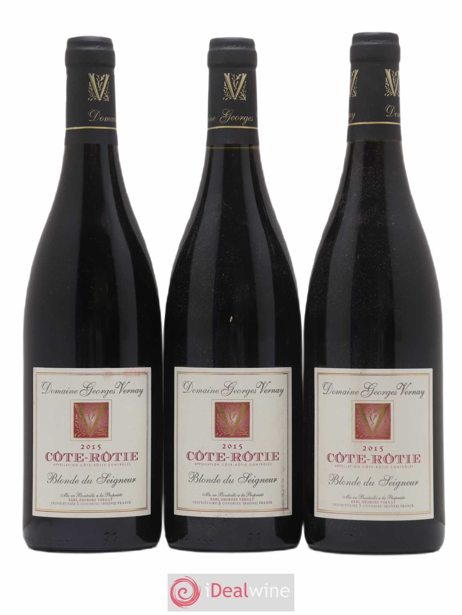 Côte-Rôtie Blonde du Seigneur Georges Vernay 2015 - Lot de 3 bouteilles - 0