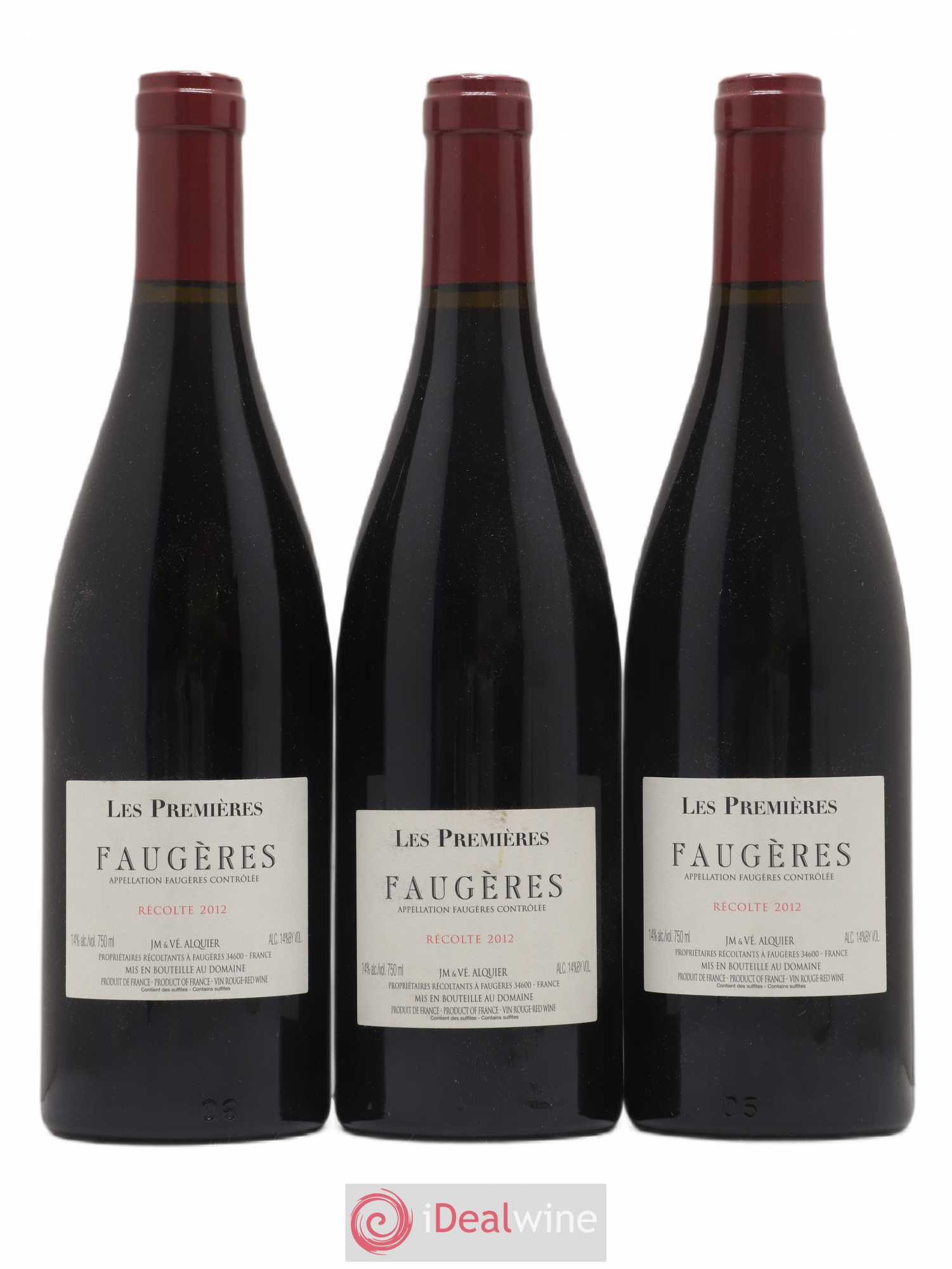 Faugères Domaine Jean-Michel Alquier Les Premières 2012 - Lot de 3 bouteilles - 0