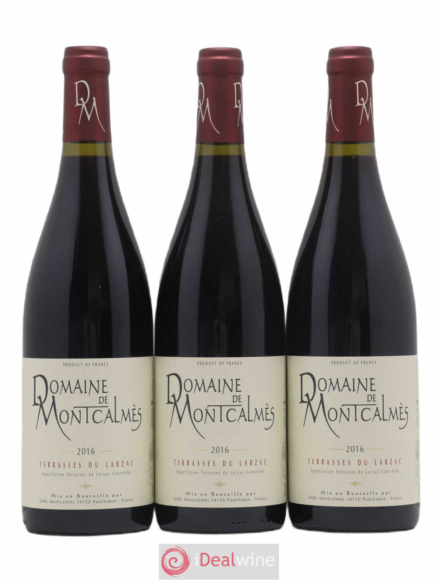 Terrasses du Larzac Domaine de Montcalmès Frédéric Pourtalié 2016 - Lot de 3 bouteilles - 0
