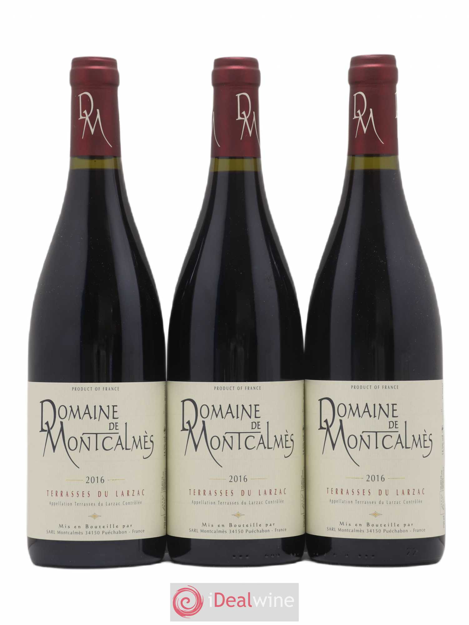 Terrasses du Larzac Domaine de Montcalmès Frédéric Pourtalié 2016 - Lot de 3 bouteilles - 0
