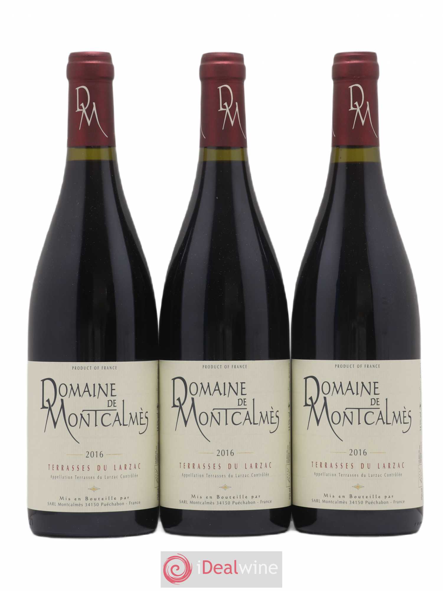 Terrasses du Larzac Domaine de Montcalmès Frédéric Pourtalié 2016 - Lot de 3 bouteilles - 0